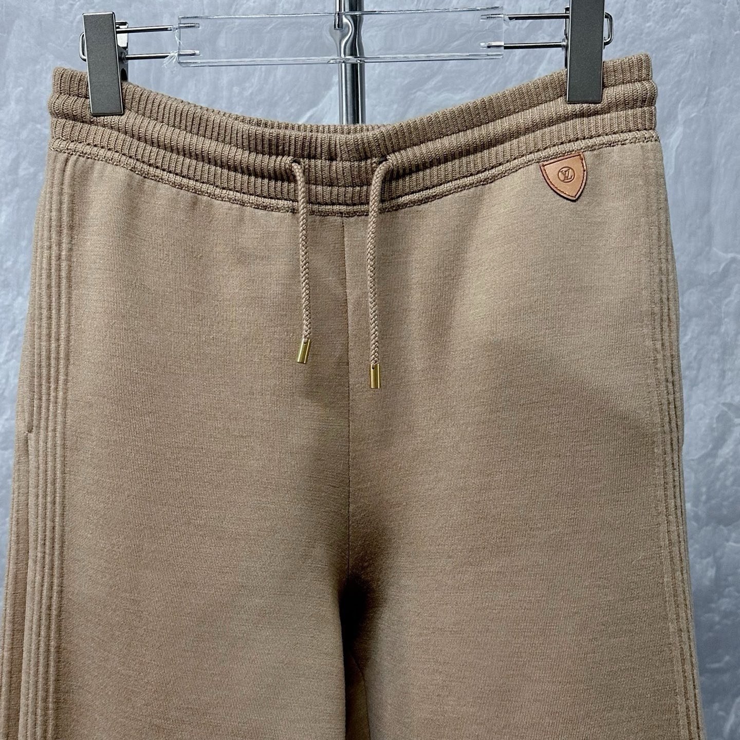 Louis Vuitton LV Logo Striped Wool Jogger Pants — detail