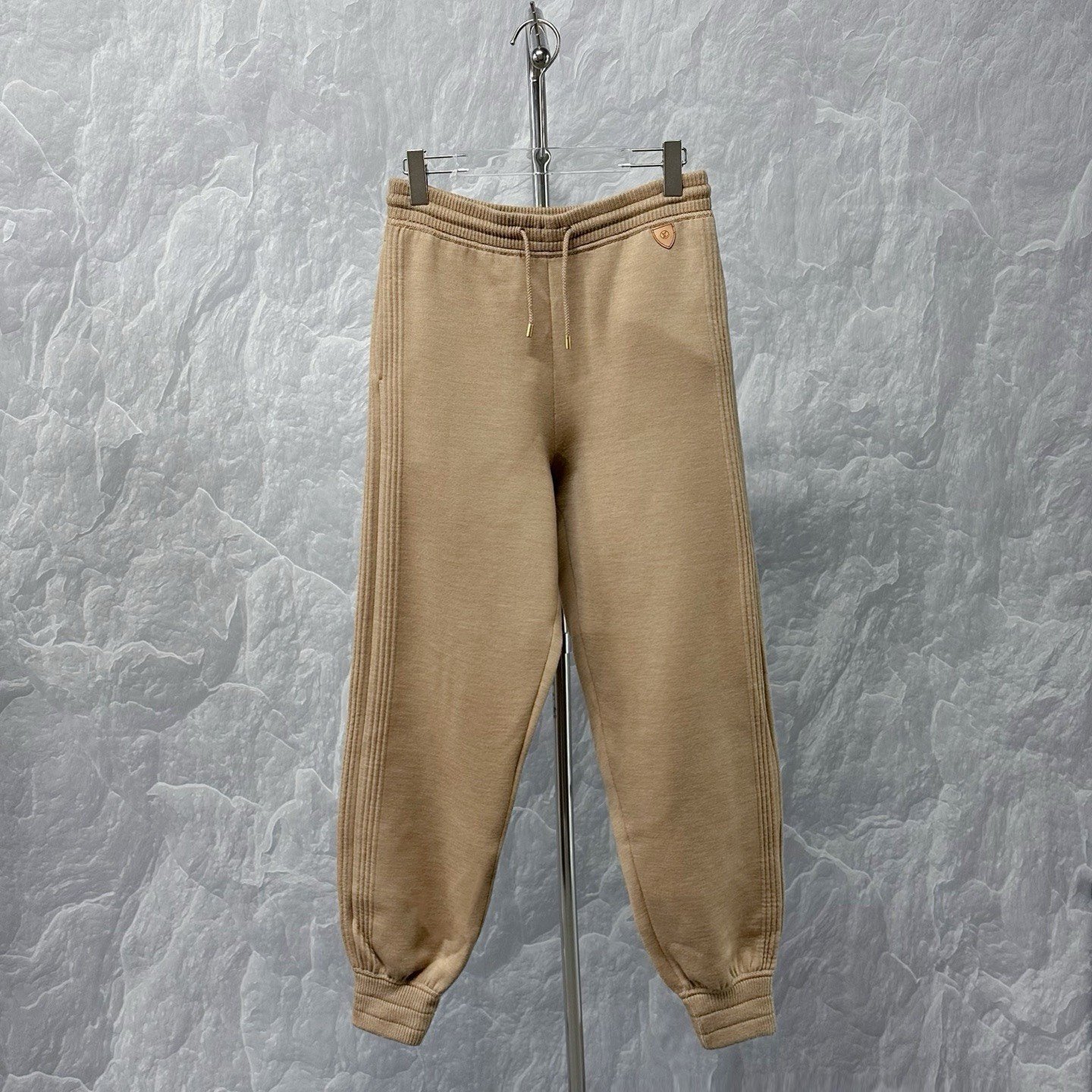 Louis Vuitton LV Logo Striped Wool Jogger Pants — front