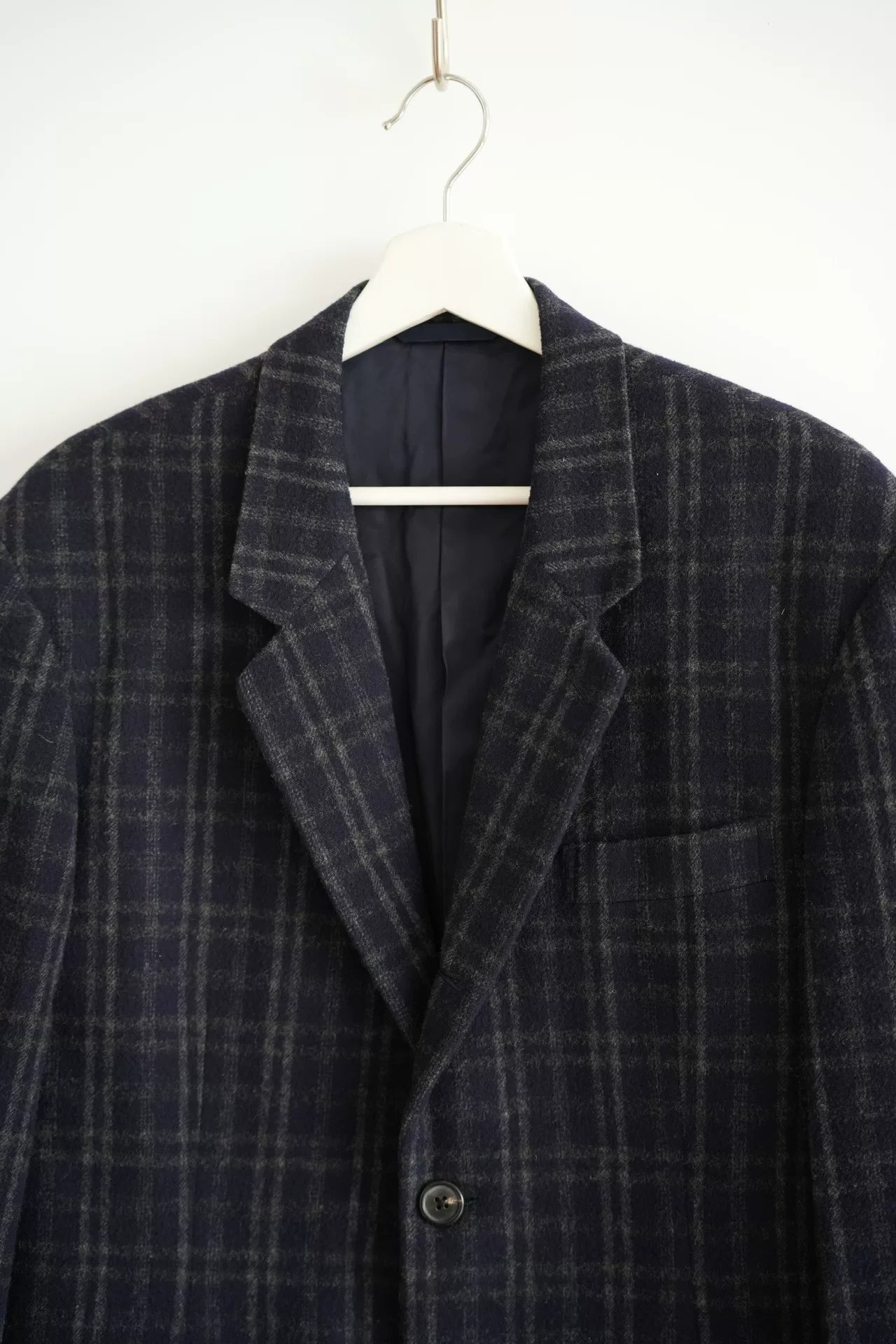 Yohji Yamamoto 90s Vintage Plaid Suit — detail