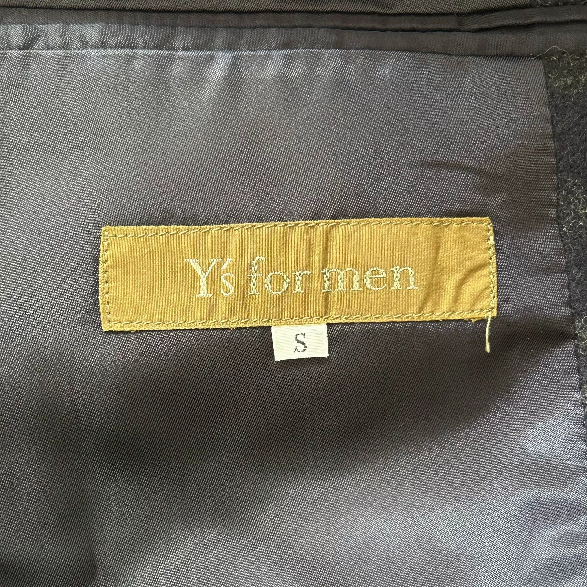 Yohji Yamamoto 90s Vintage Plaid Suit — label