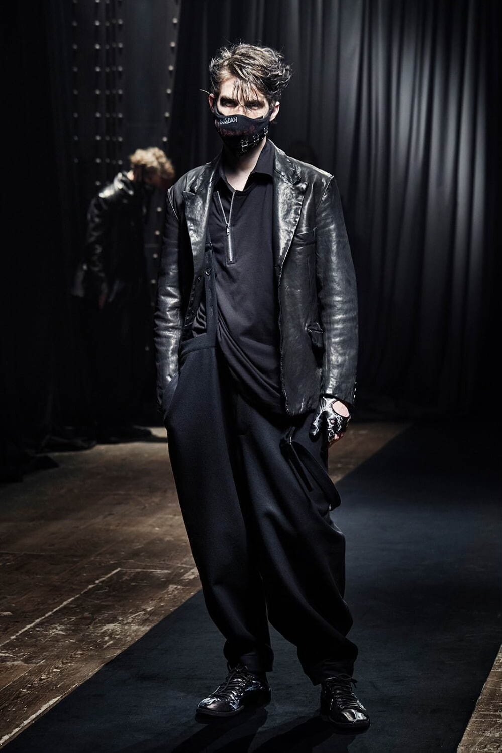 Yohji Yamamoto 21AW Wool Flannel Overalls — detail