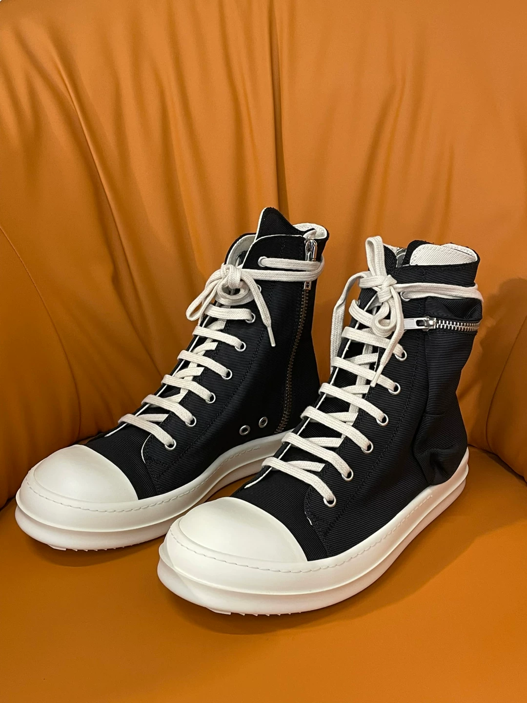 Rick Owens Drkshdw High-Top Cargo Shoes