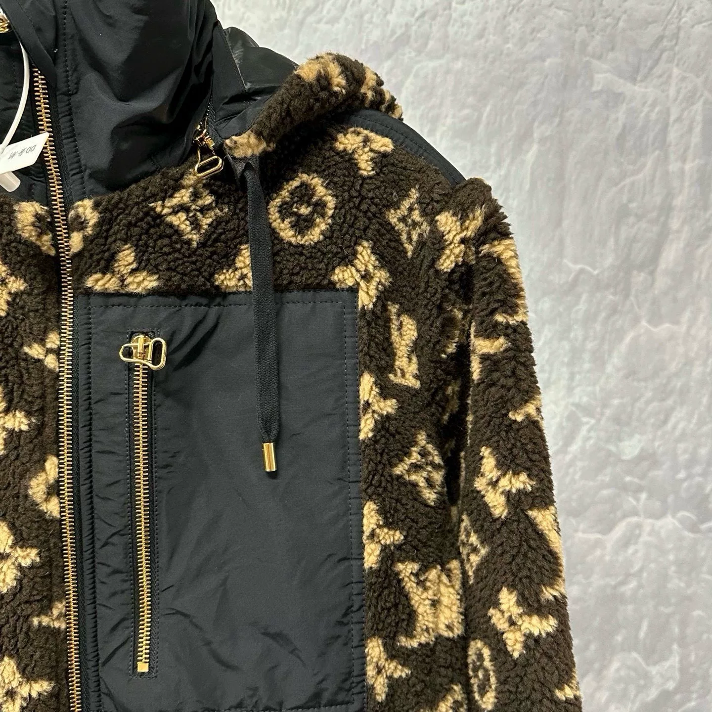 Louis Vuitton Monogram Hooded Teddy Coat — back