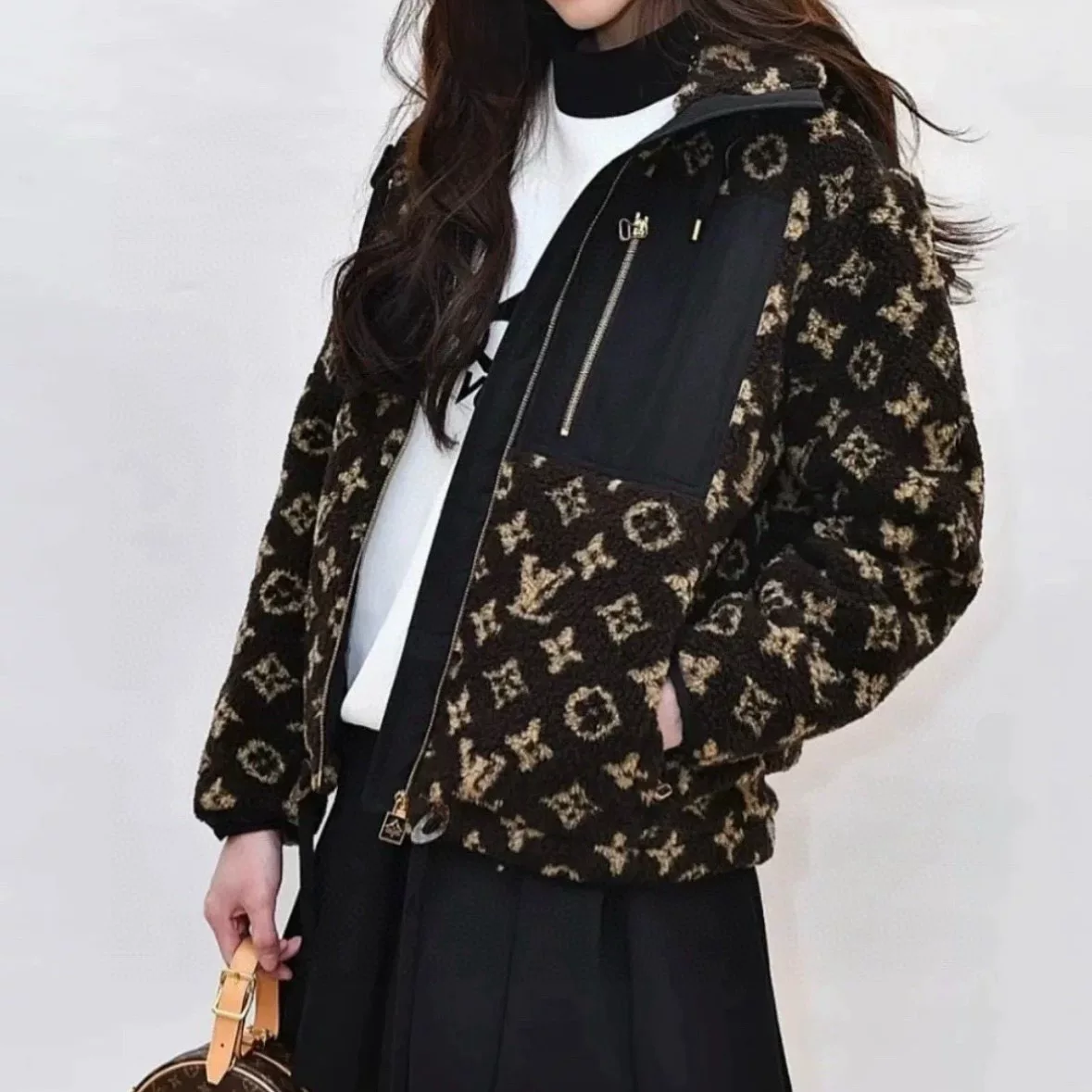 Louis Vuitton Monogram Hooded Teddy Coat
