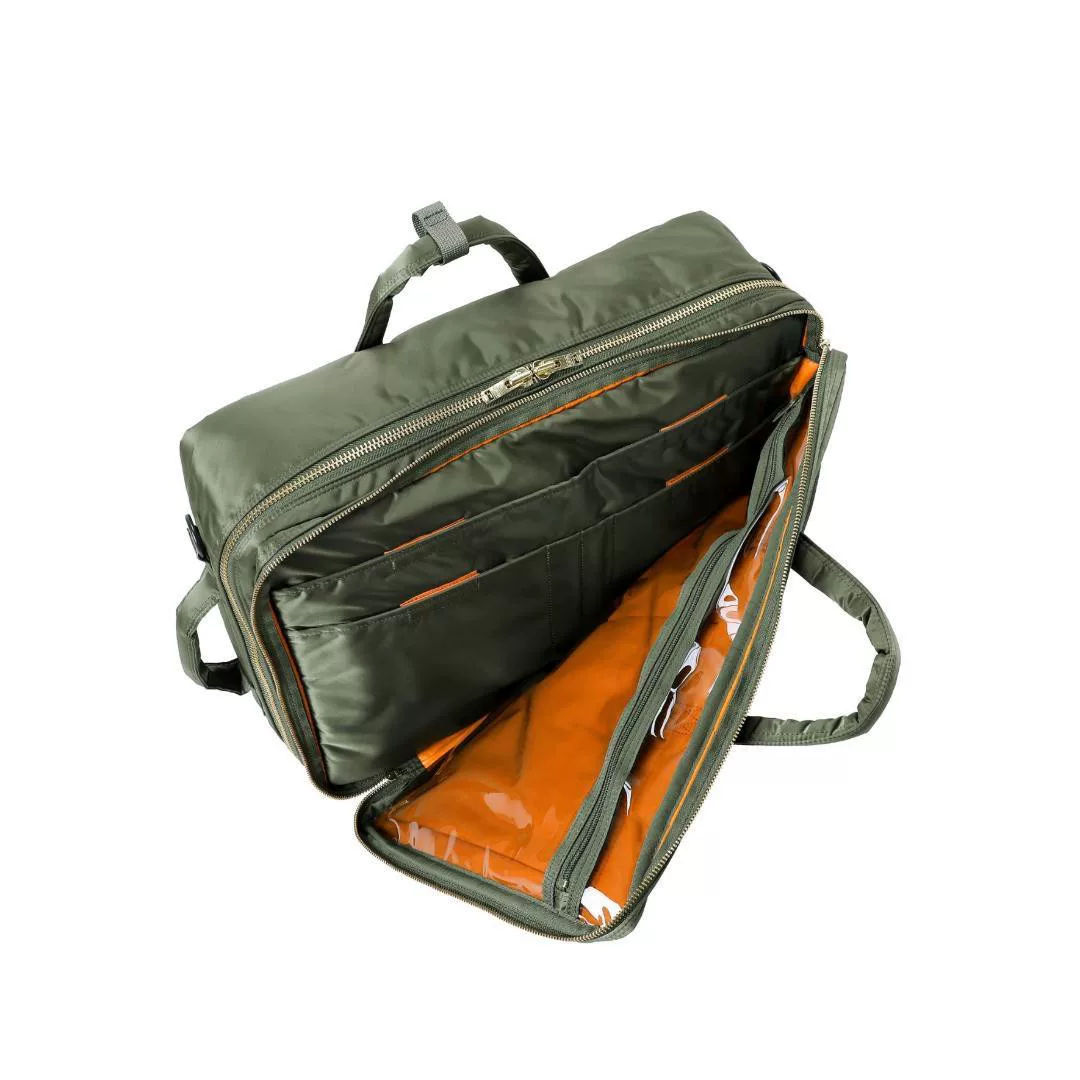 TANKER 3WAY Large Green Briefcase — detail