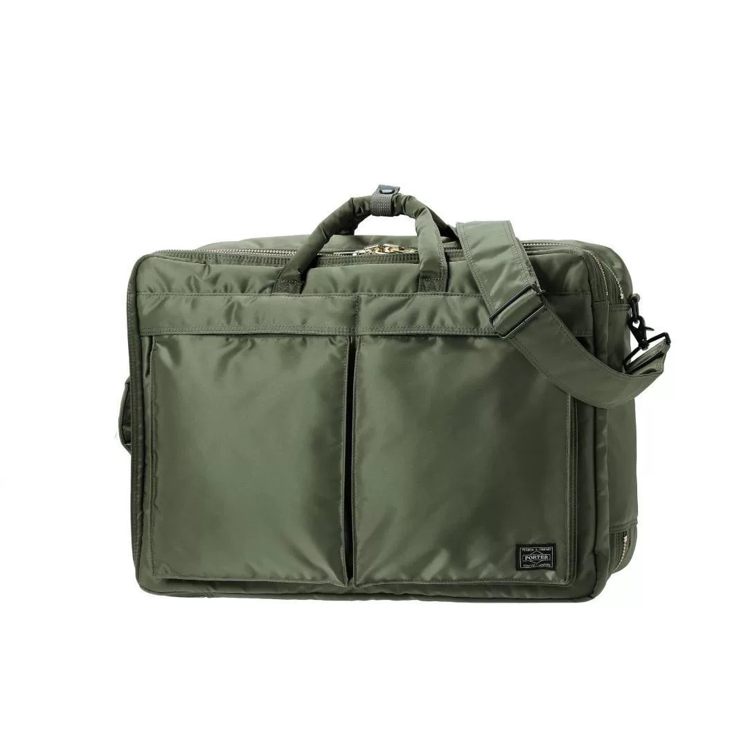 TANKER 3WAY Large Green Briefcase