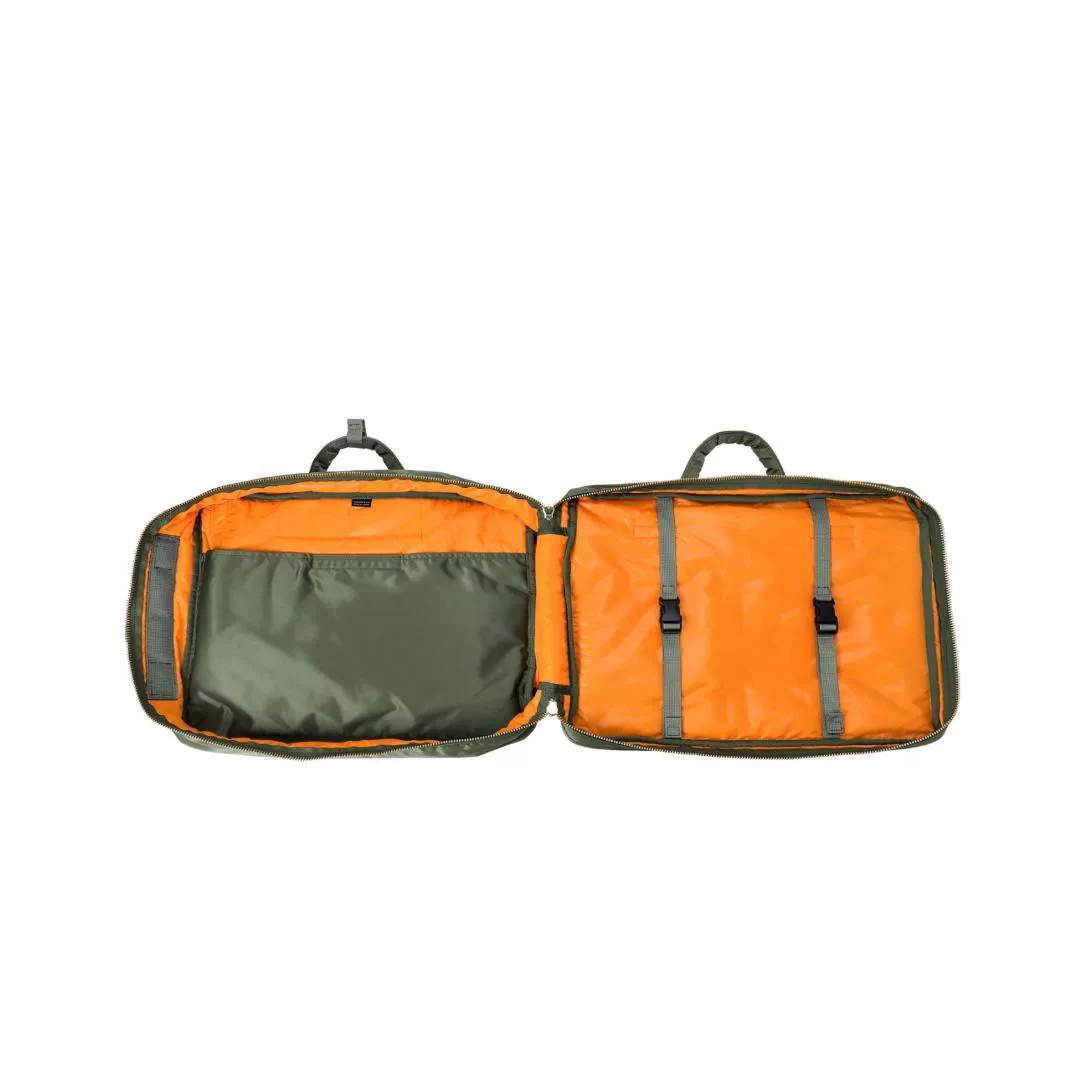 TANKER 3WAY Large Green Briefcase — back