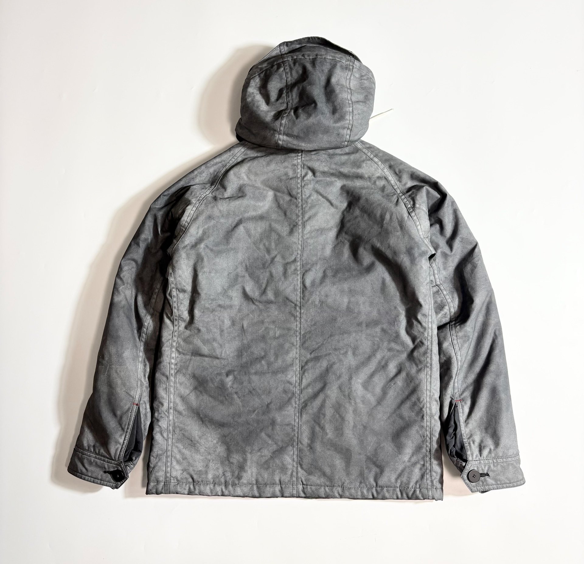 BEDWIN Distressed Hooded Utility Jacket — front