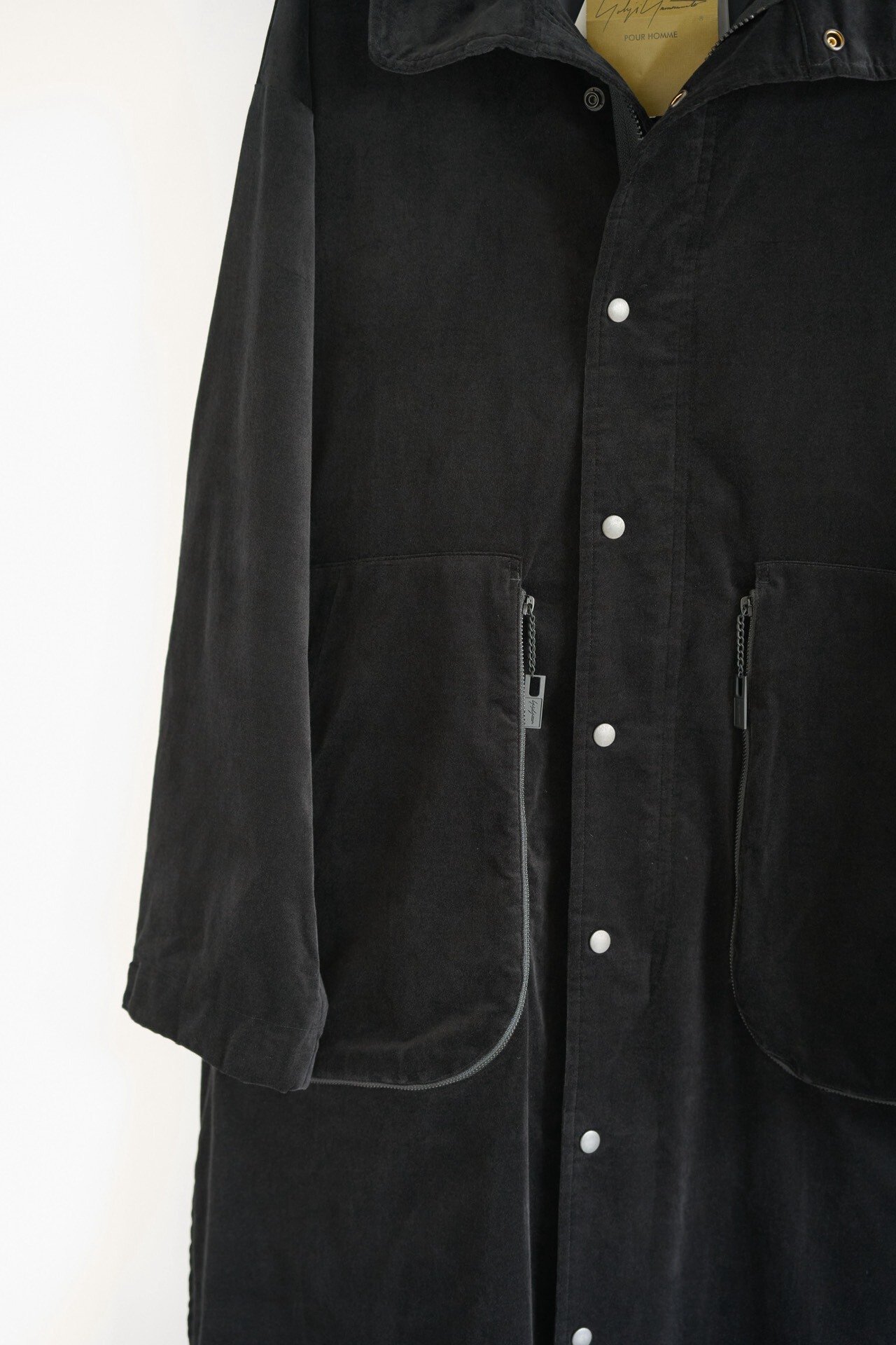 Yohji Yamamoto 24AW Chain Velvet Coat — label
