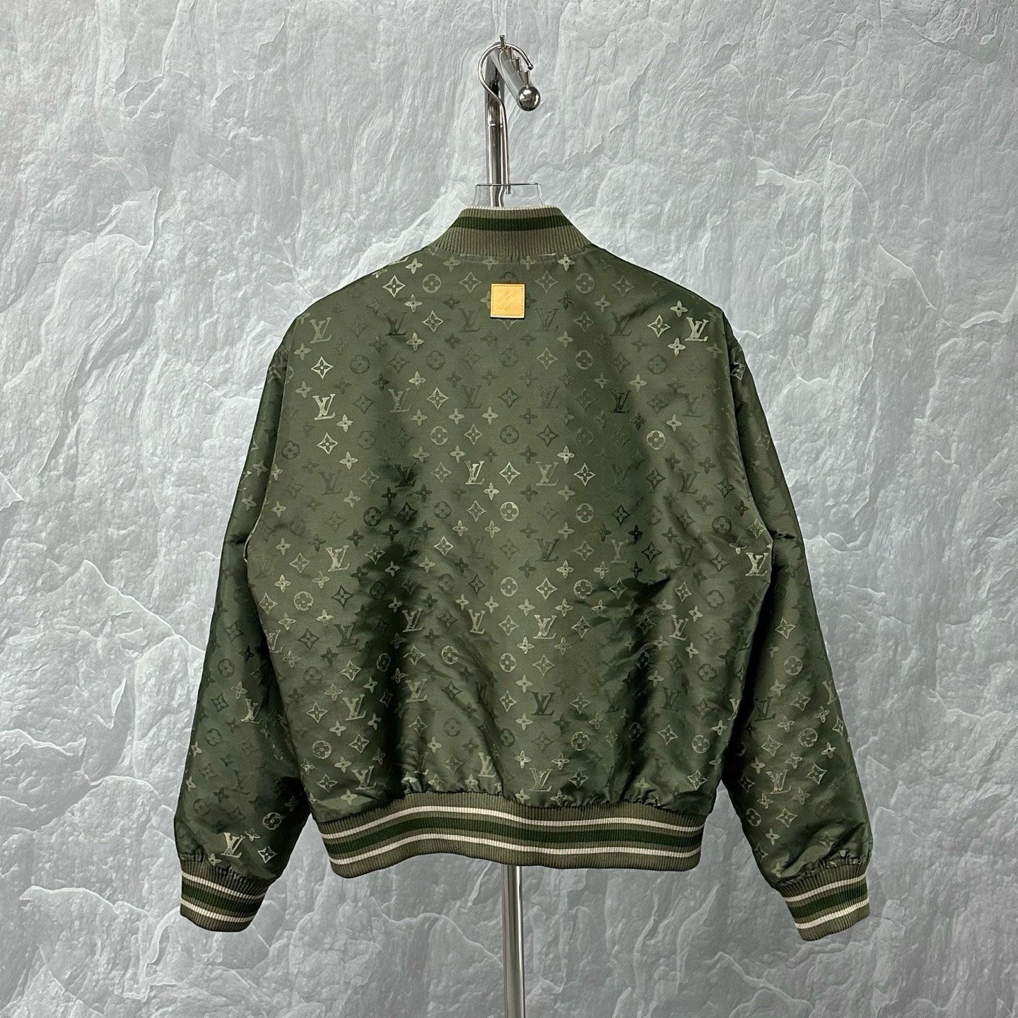 Louis Vuitton SS26 Monogram Baseball Jacket — back