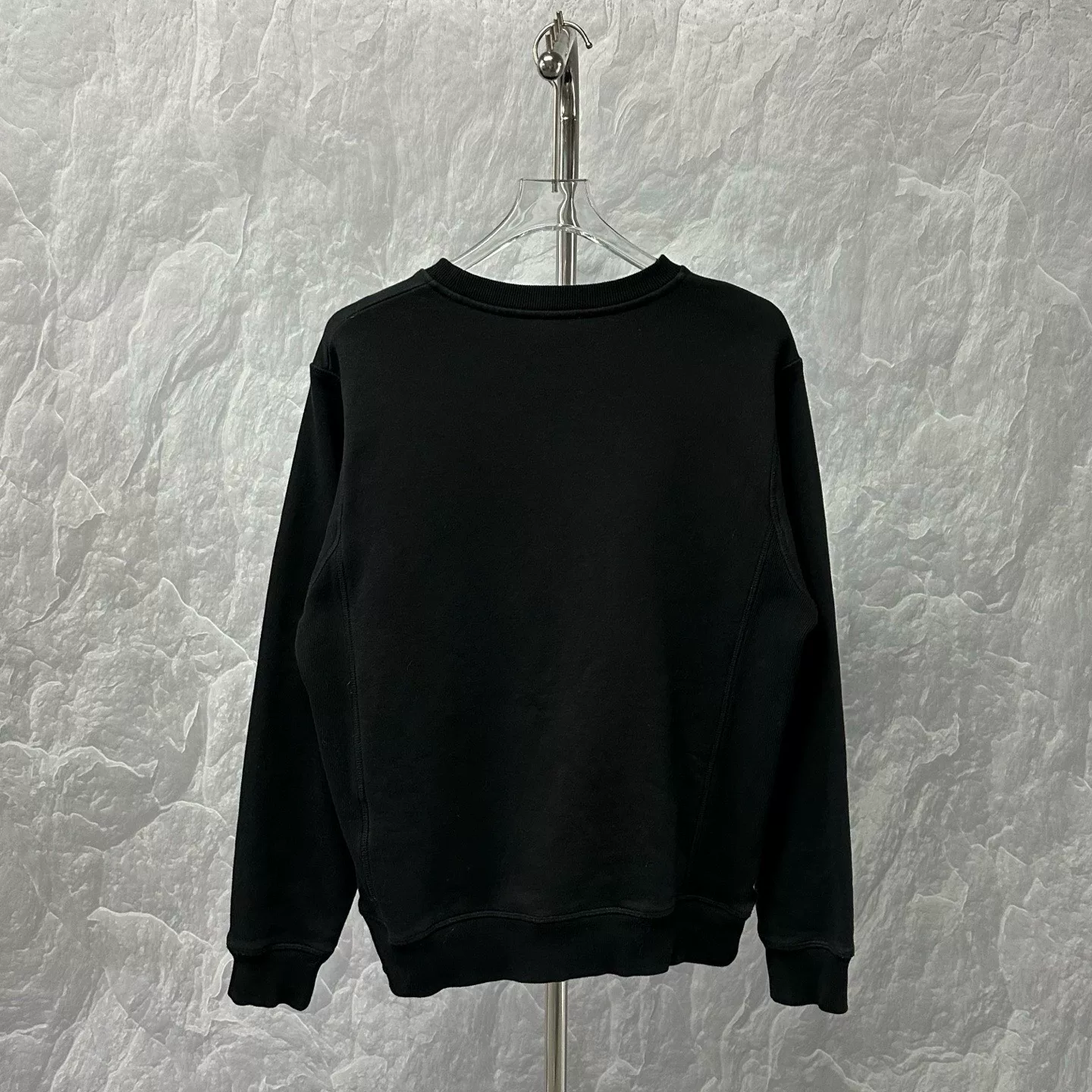 Dior Flocked Print Crewneck Sweatshirt — detail
