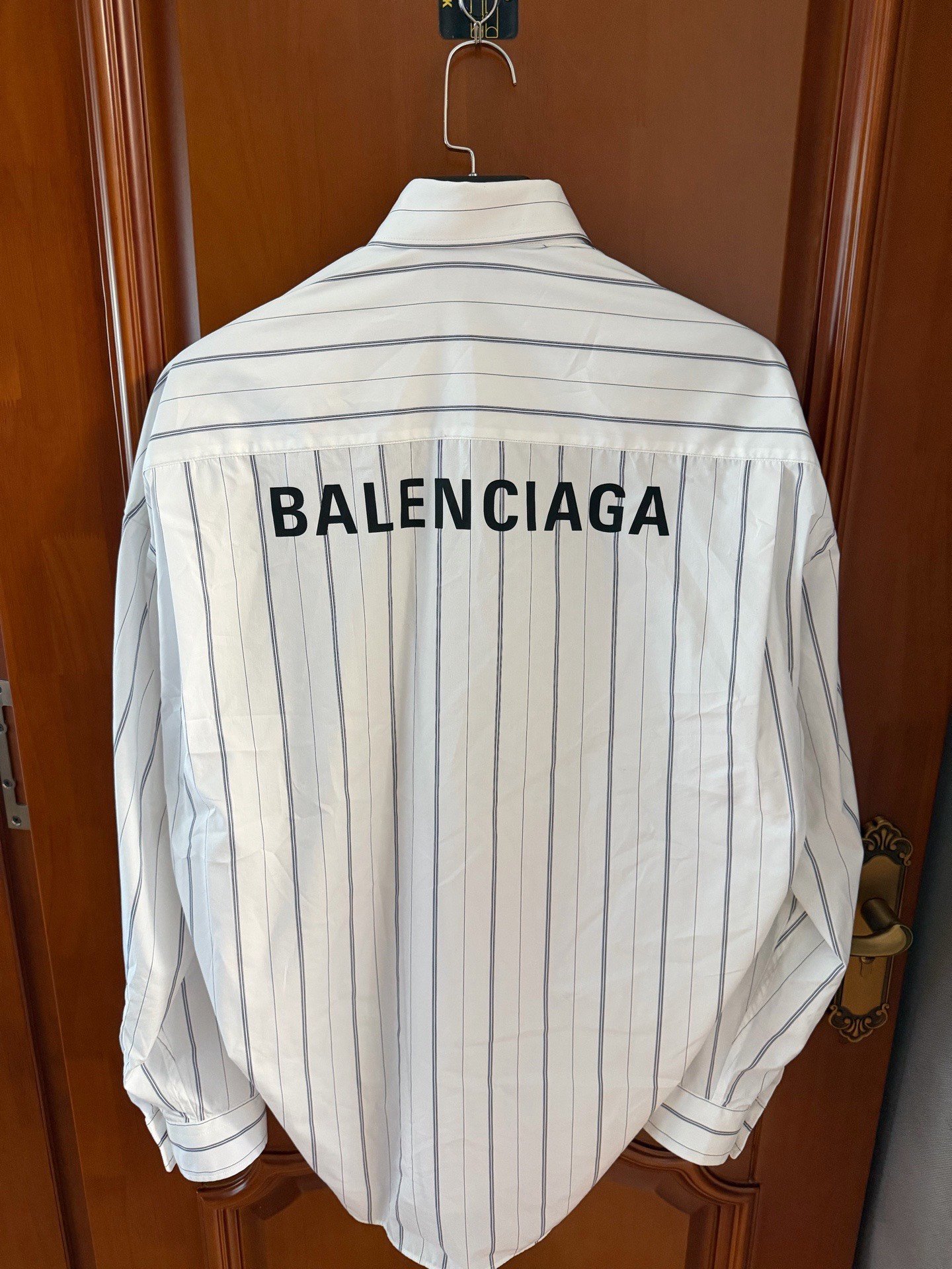 Balenciaga Striped Shirt Coat