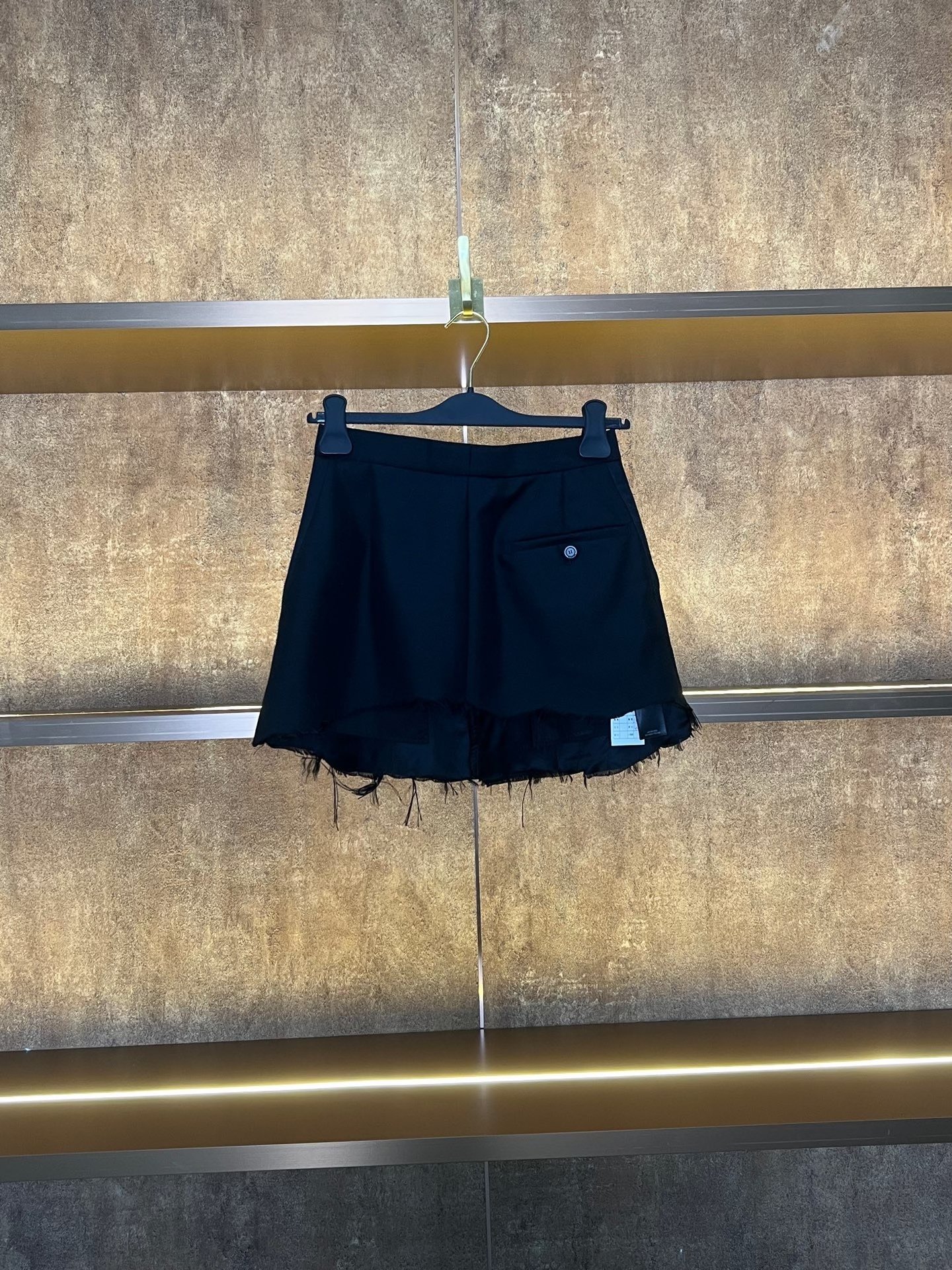 Balenciaga Women's Fringe Distressed Skirt — front