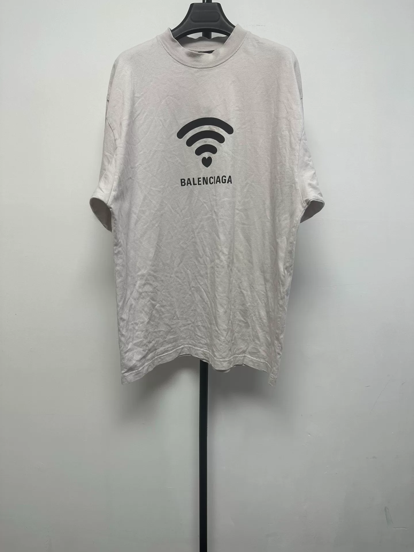 Balenciaga 'Wi-Fi' Logo Crewneck T-Shirt