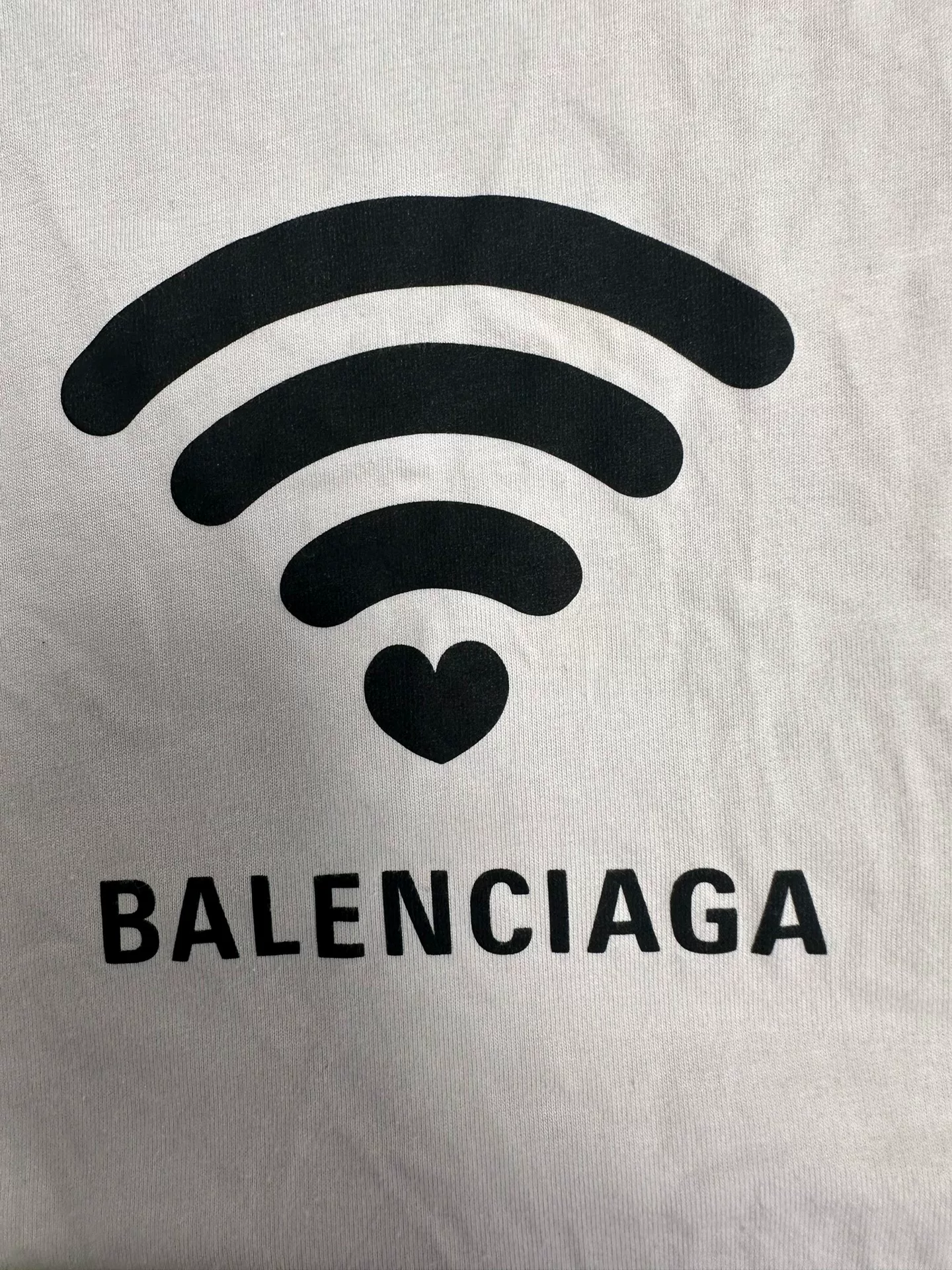 Balenciaga 'Wi-Fi' Logo Crewneck T-Shirt — detail
