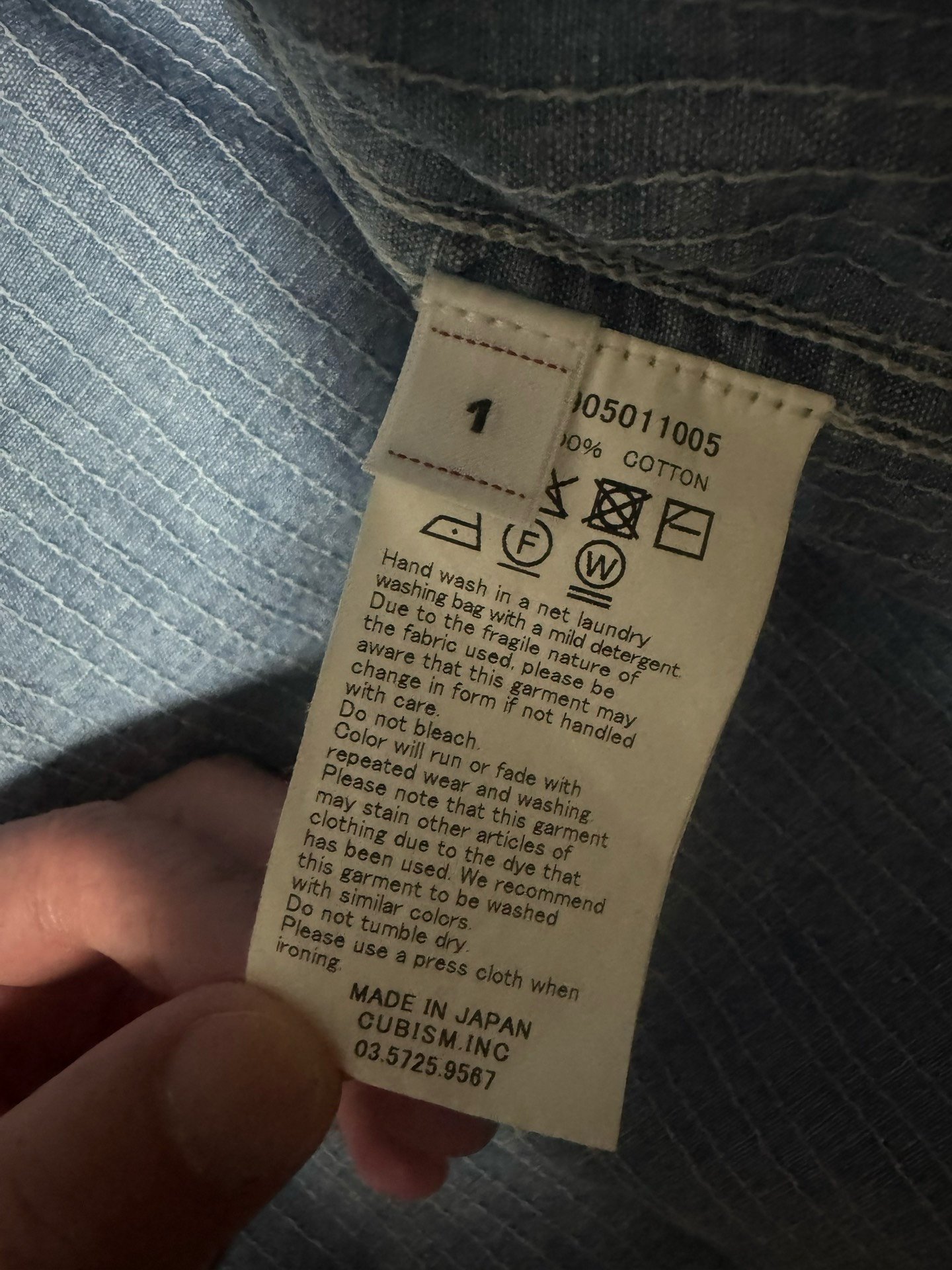VISVIM 25AW Lumber Chambray L/S — detail