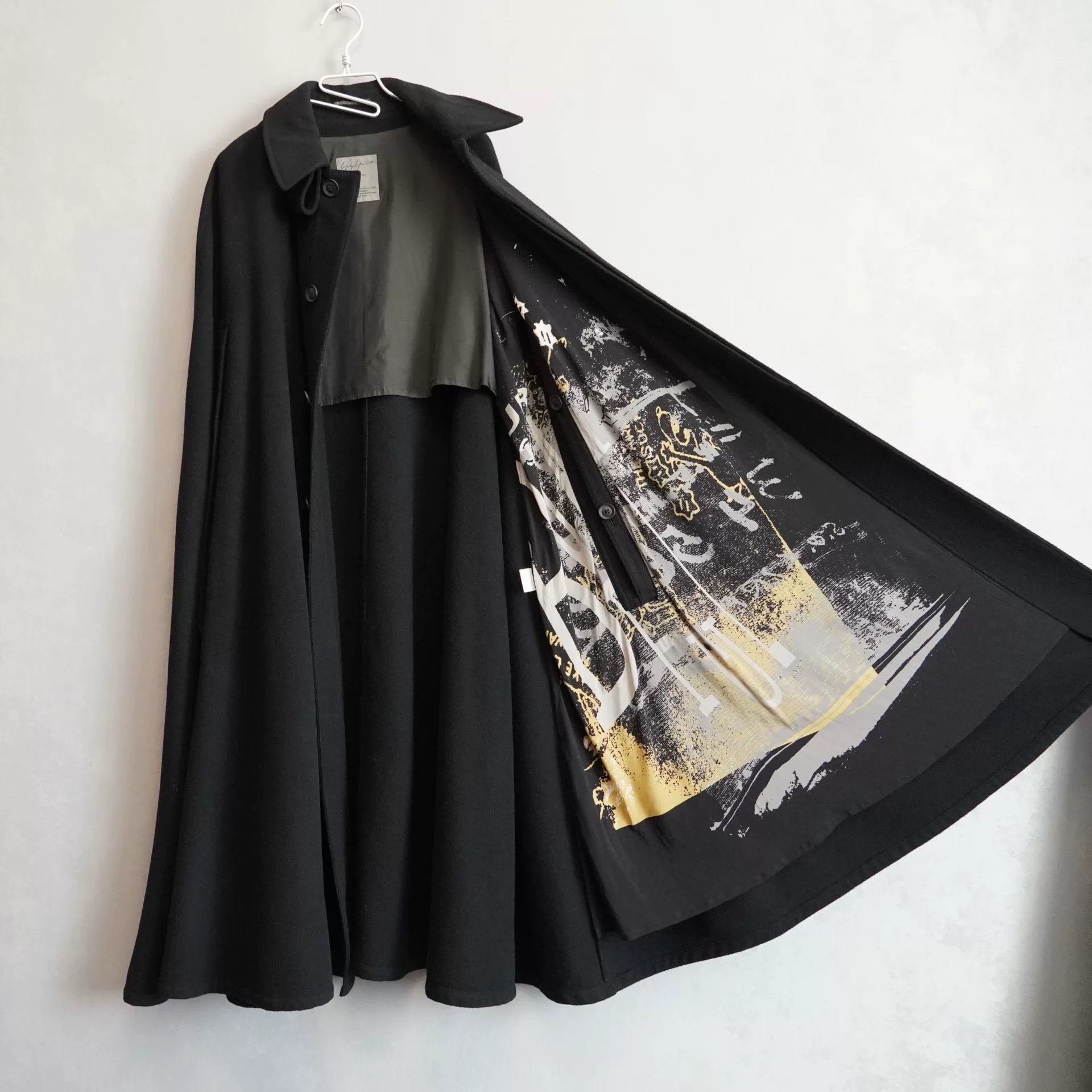 Yohji Yamamoto 20AW Painting Cape Coat