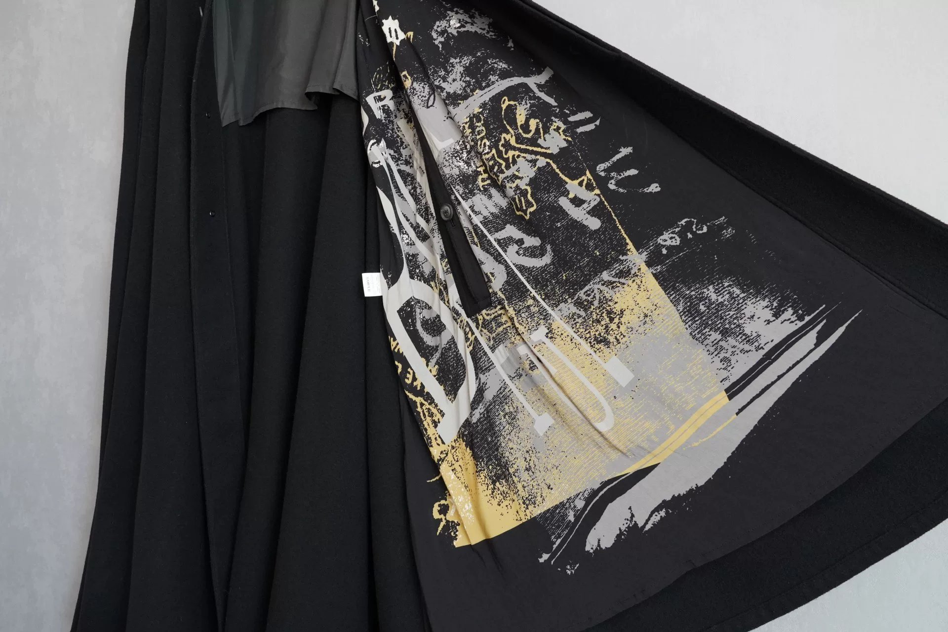 Yohji Yamamoto 20AW Painting Cape Coat — front