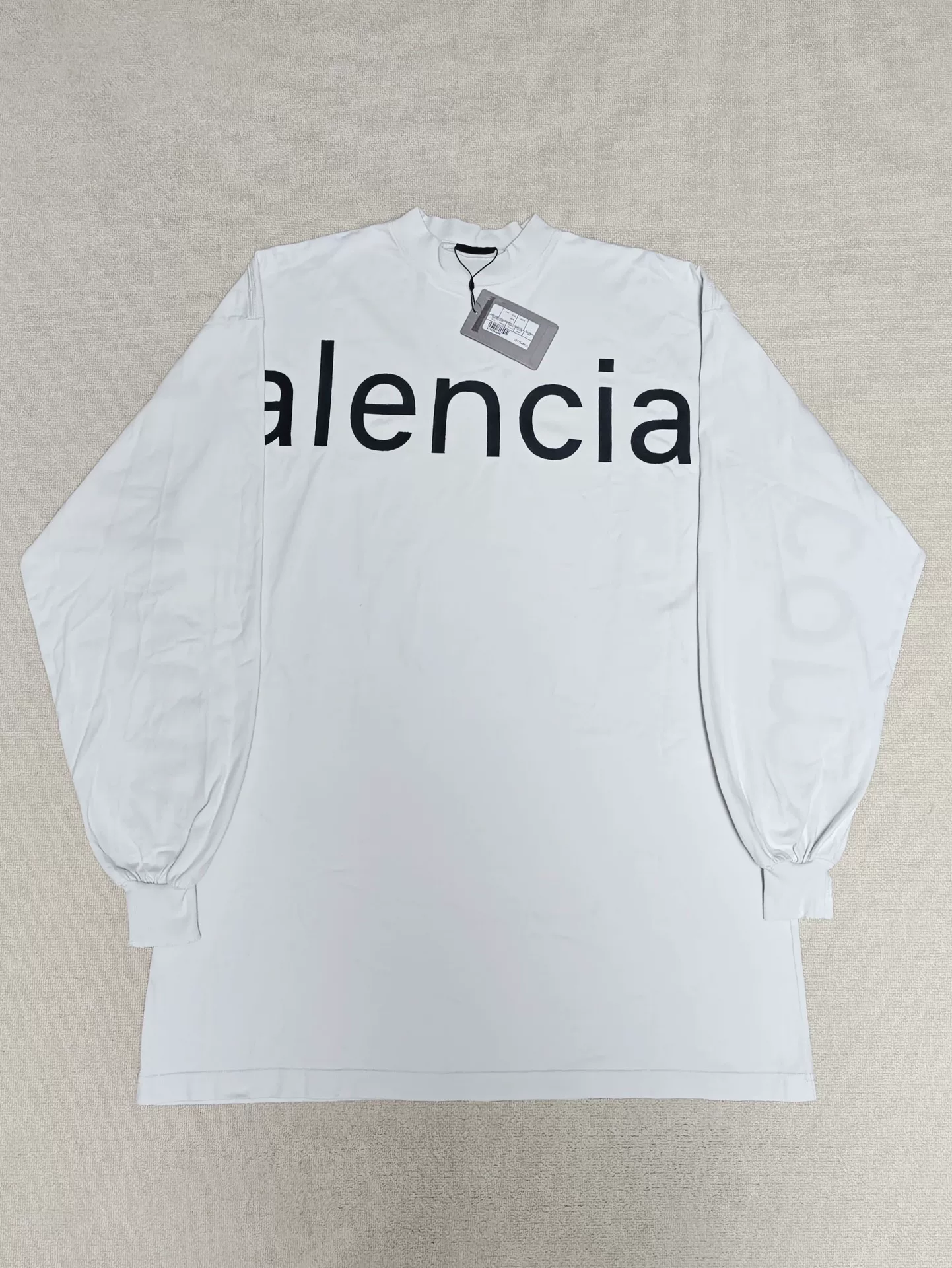 Balenciaga 23FW White Long-Sleeve Top