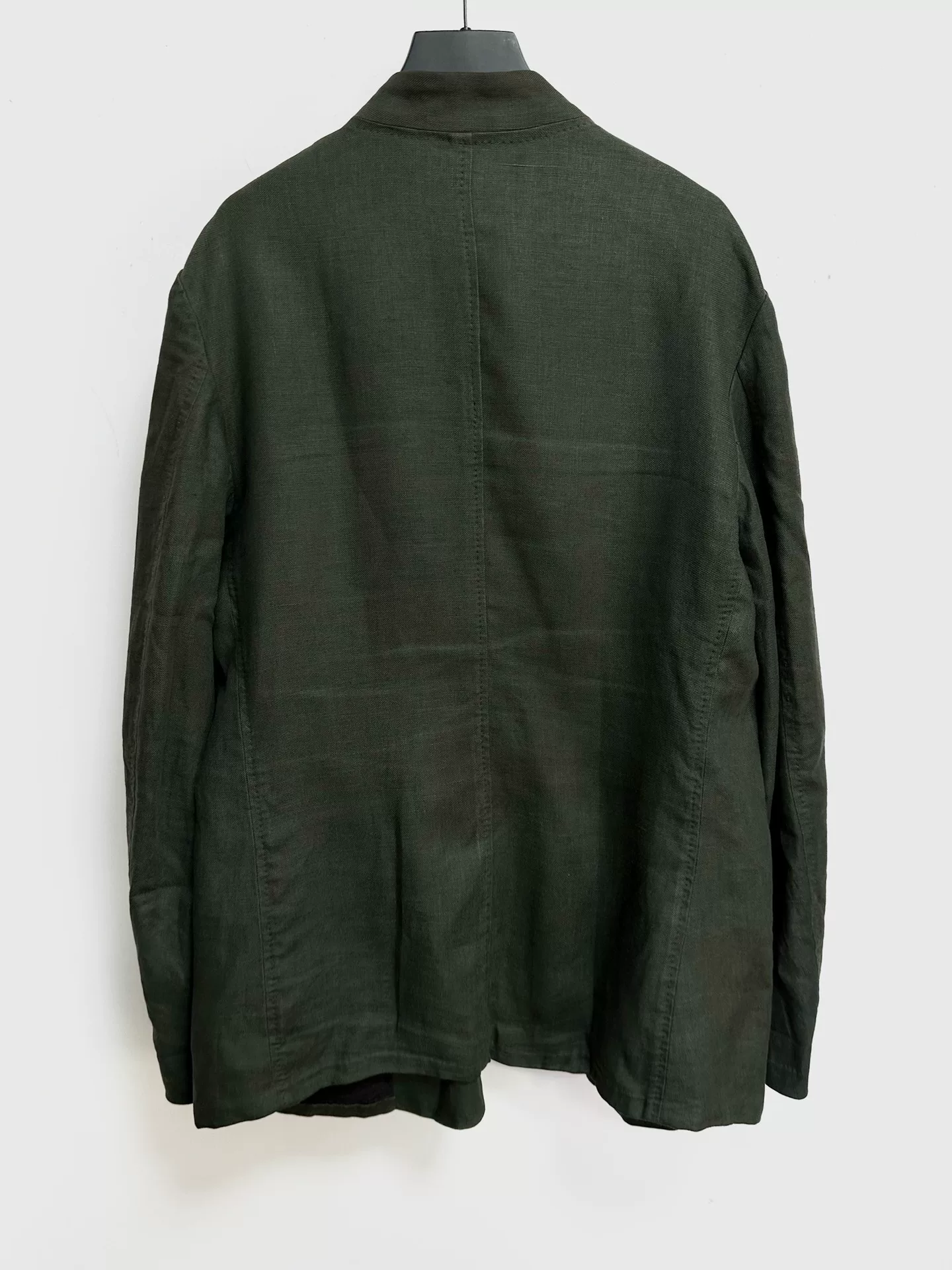 Kaval Ink-Dyed Linen Jacket — detail
