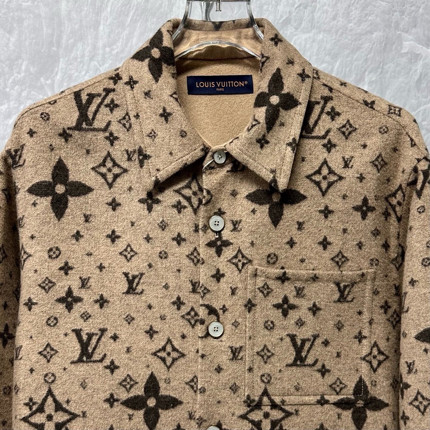 Louis Vuitton SS25 Logo Pocket Wool Jacket — front