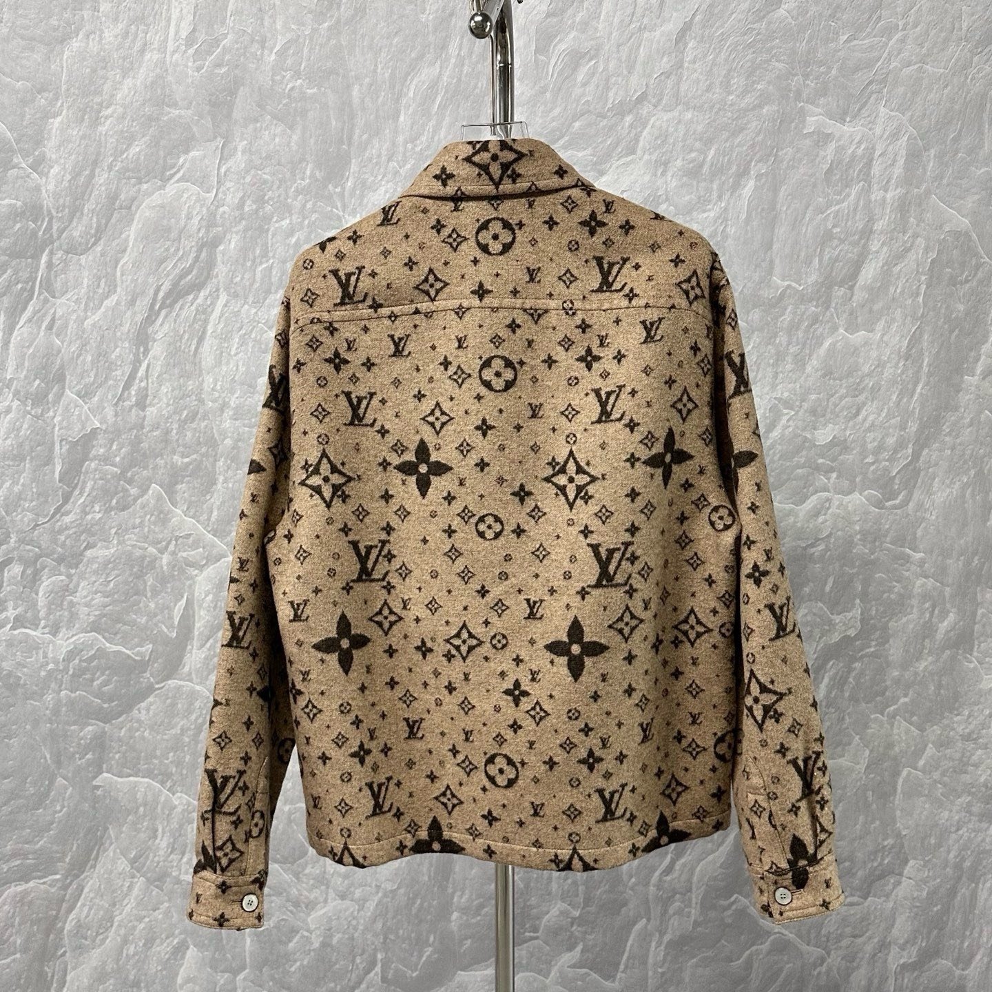 Louis Vuitton SS25 Logo Pocket Wool Jacket — back