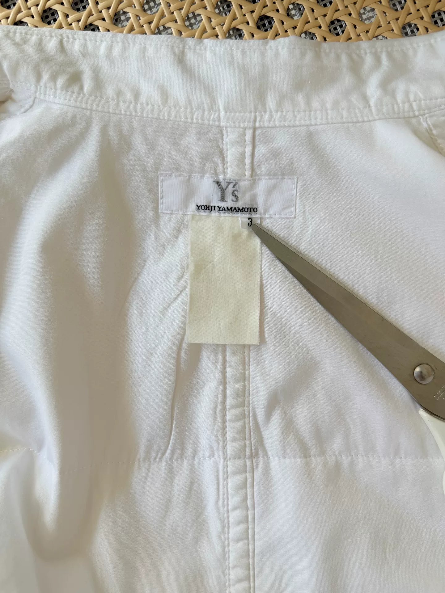 Yohji Yamamoto Y's 90s Runway Shirt — back