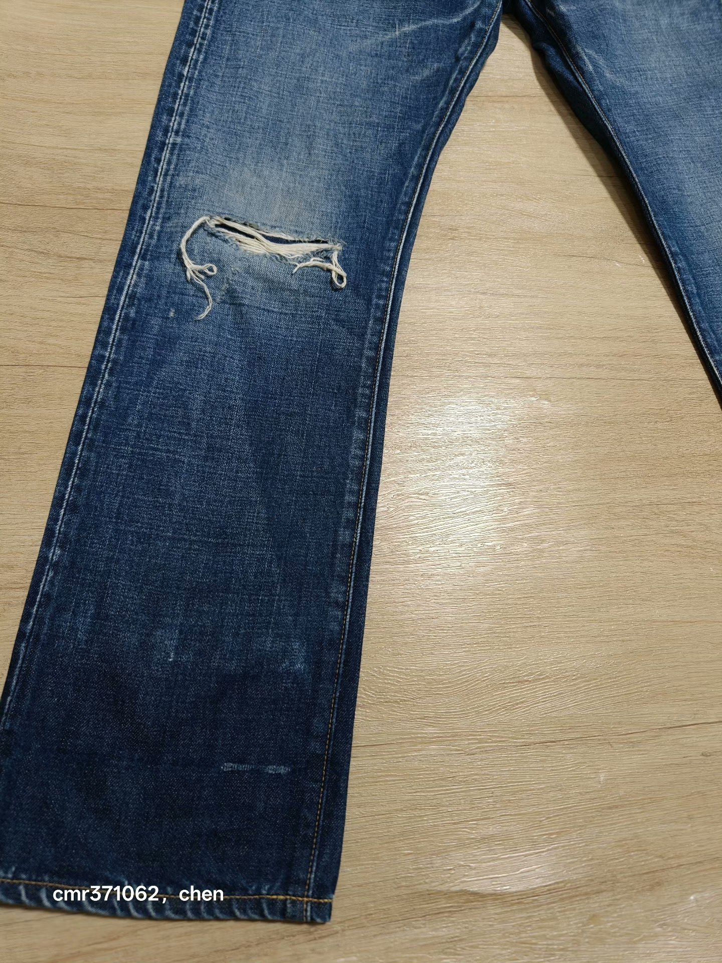 VISVIM 21SS 01 Slim D25 Jeans — detail
