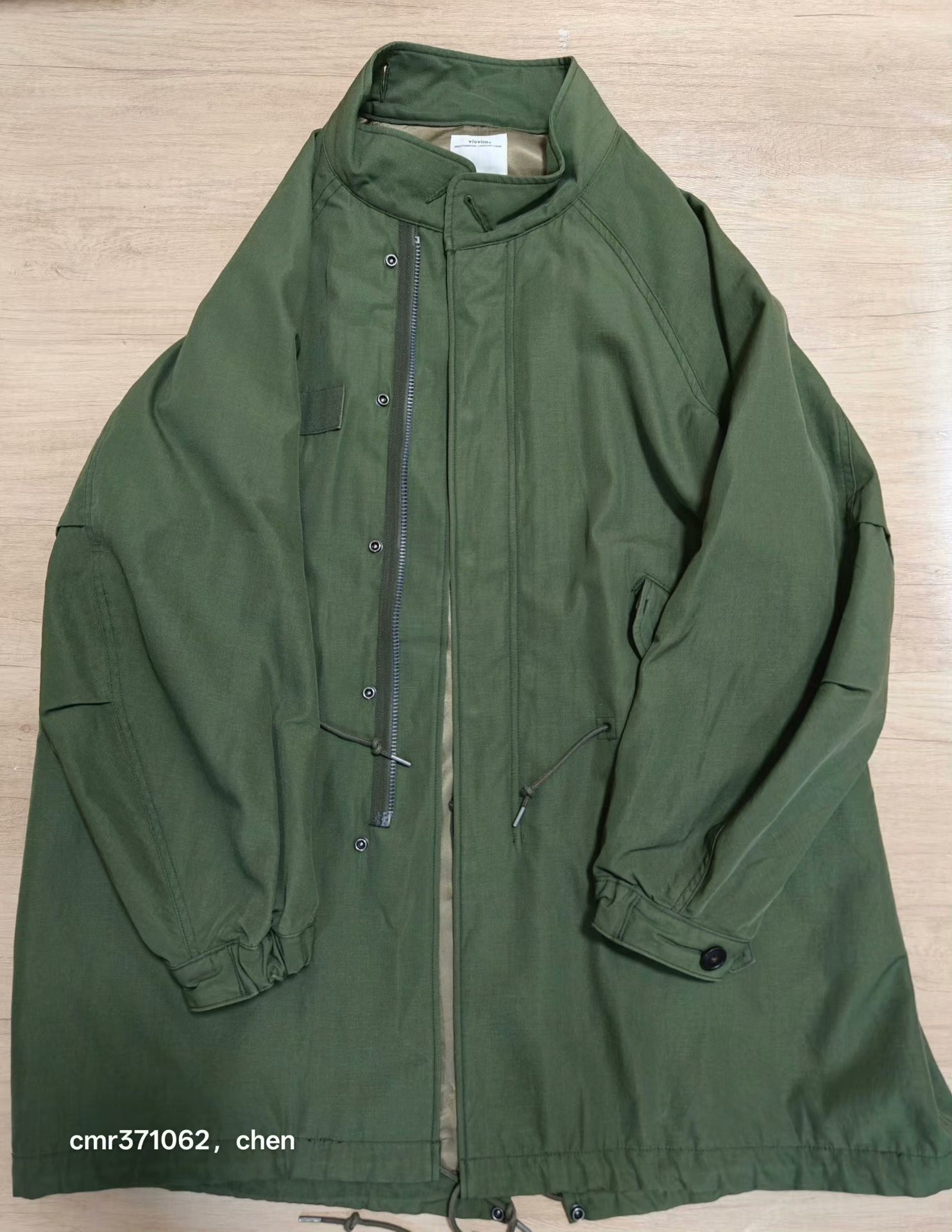 visvim six five fishtail parka — label