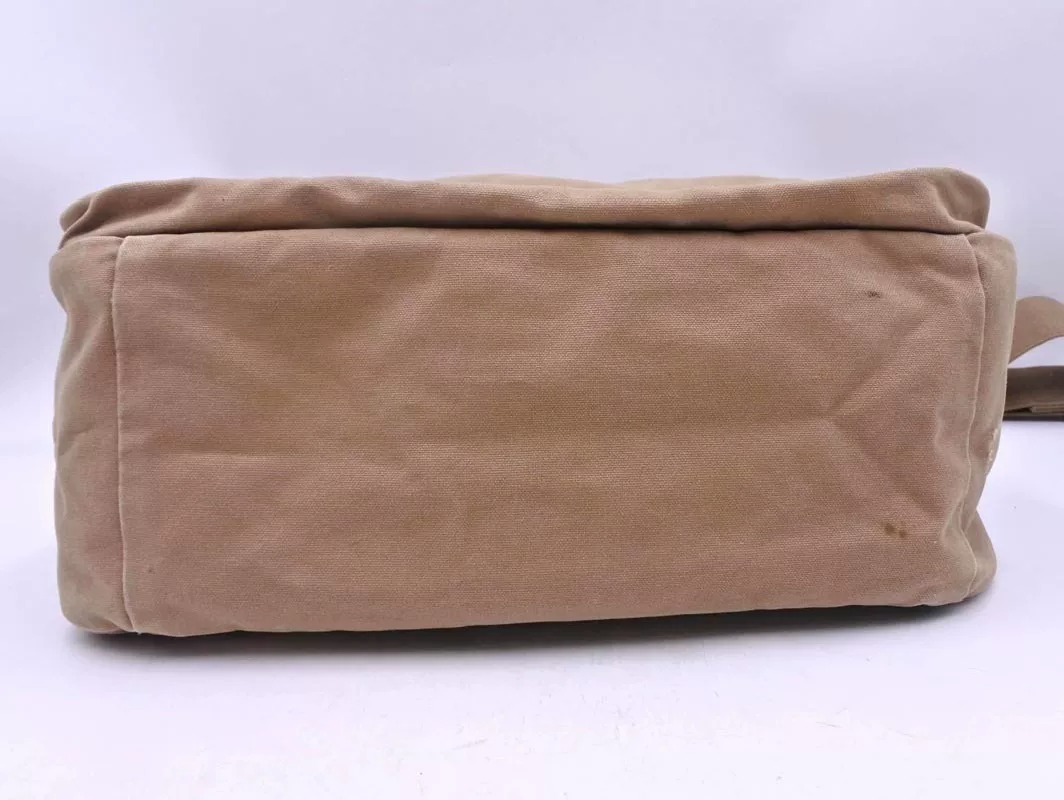 PORTER Khaki Shoulder Bag — label