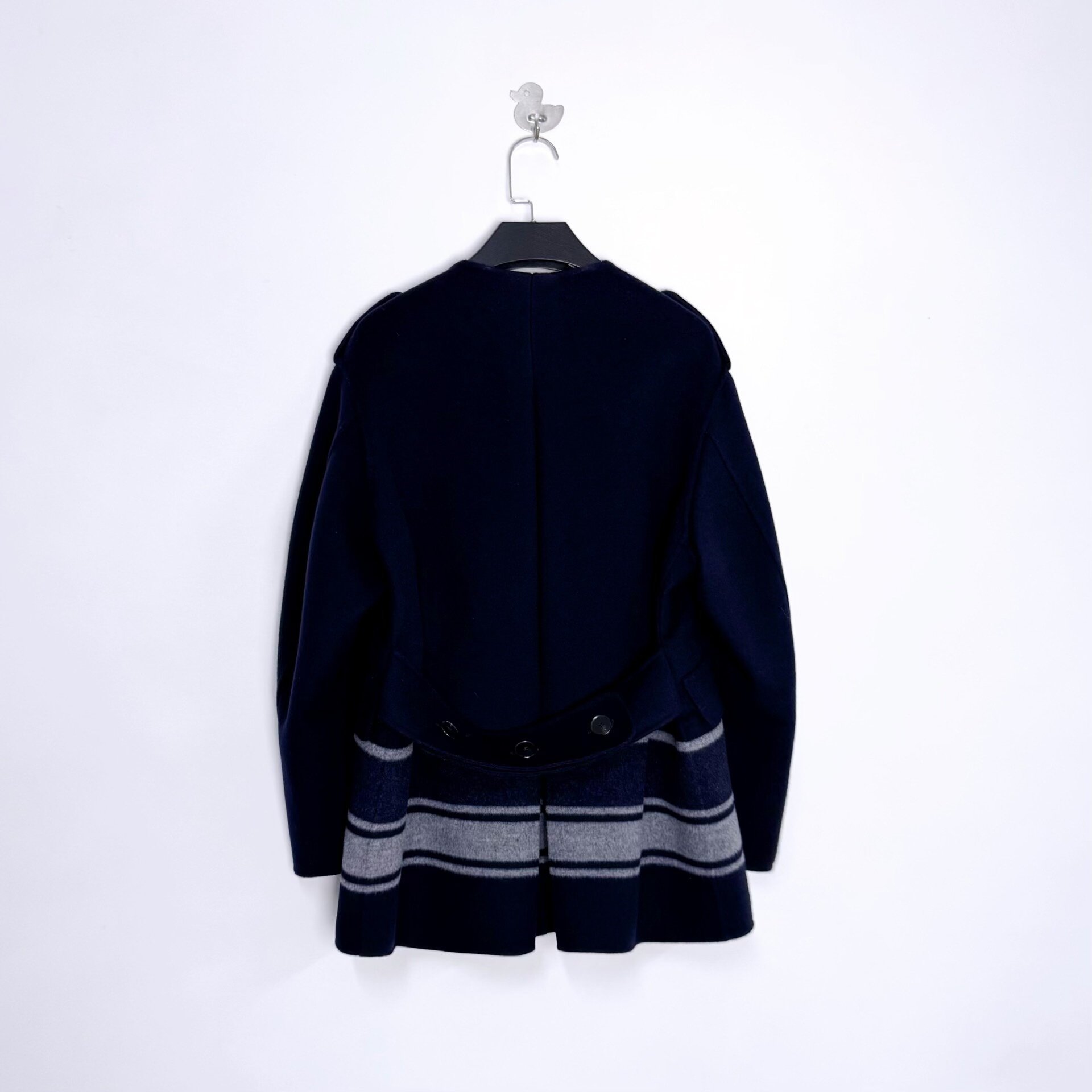 Dior Midnight Blue Double-Breasted Wool Coat — front