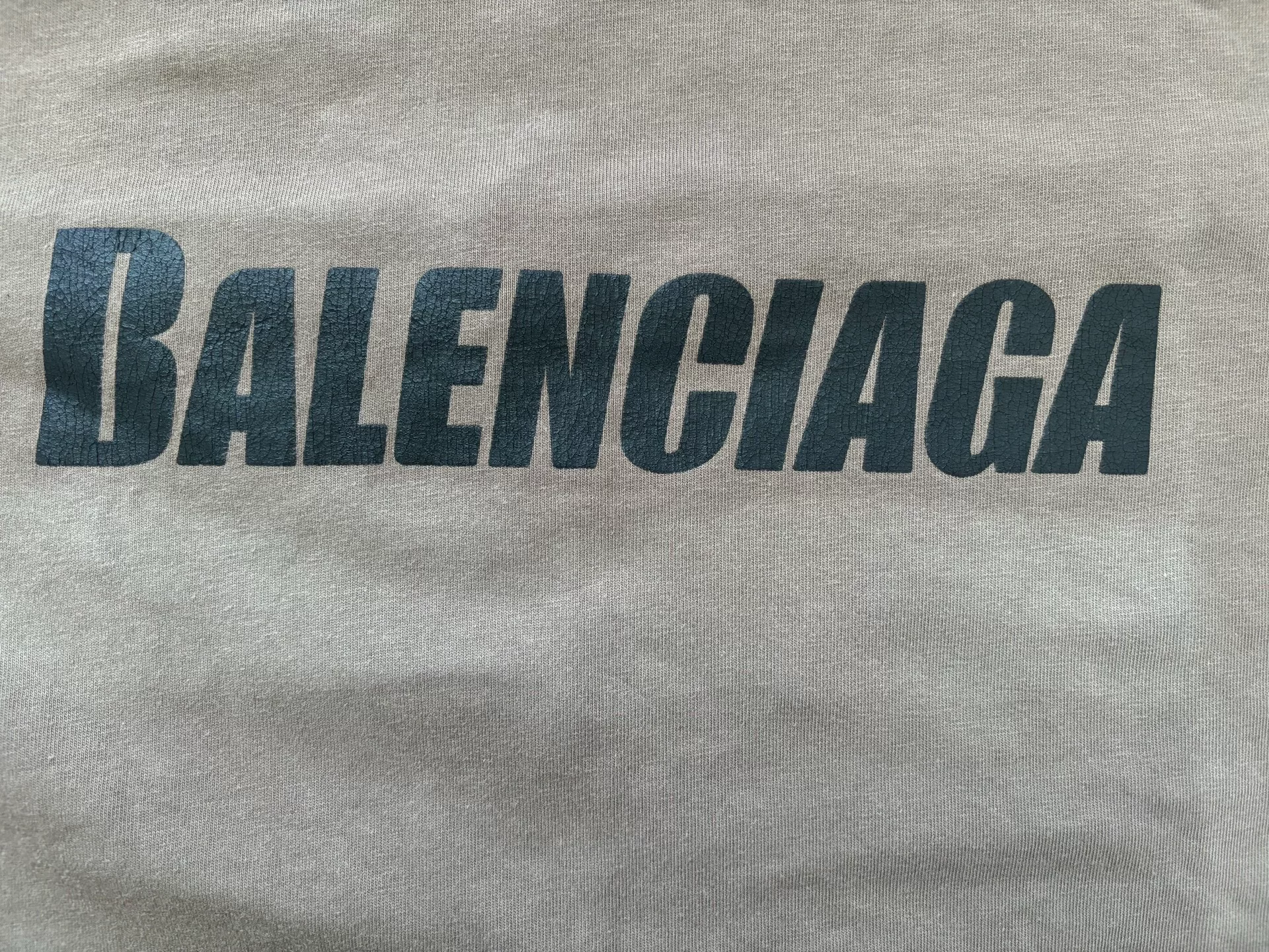 Balenciaga Khaki Short-Sleeve Shirt — label