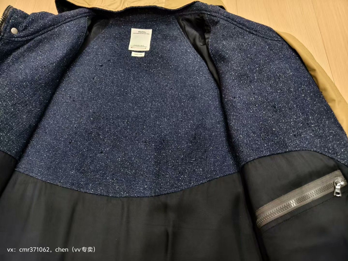 visvim 19AW Black Oak Parka — label