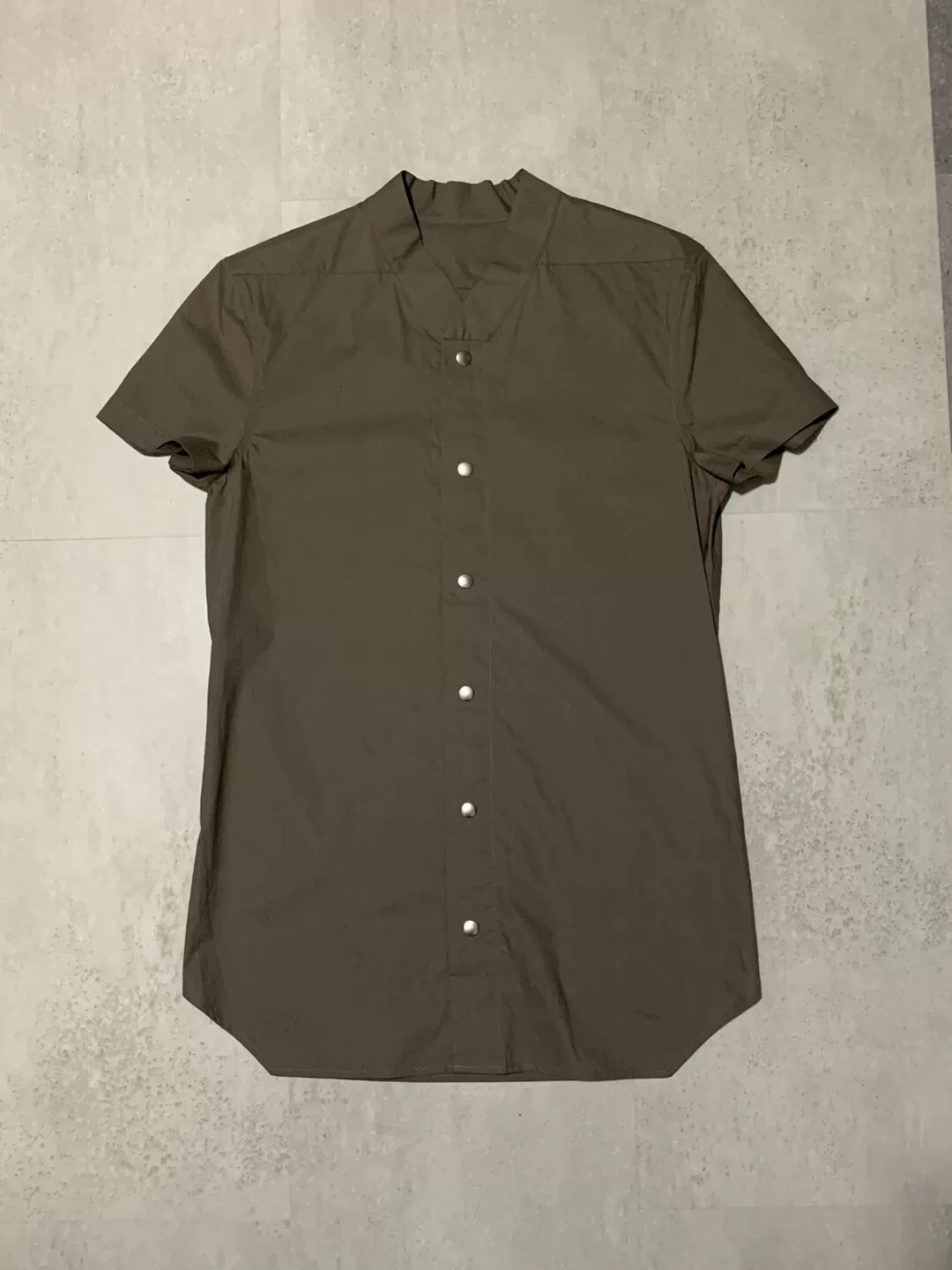 Rick Owens Sand Short-Sleeve Shirt