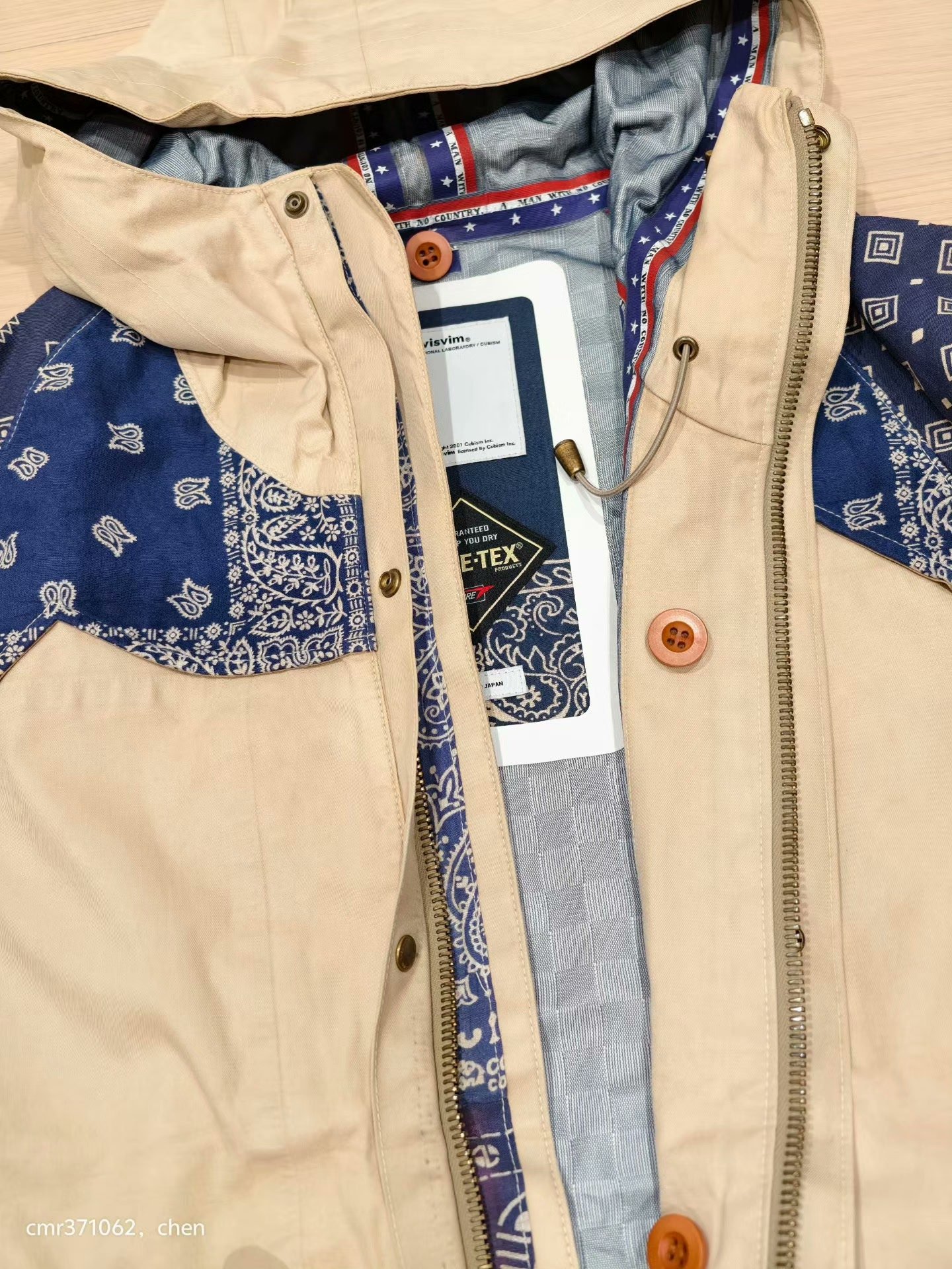VISVIM 14 ICT OGLALA PARKA 3L GORE-TEX — detail