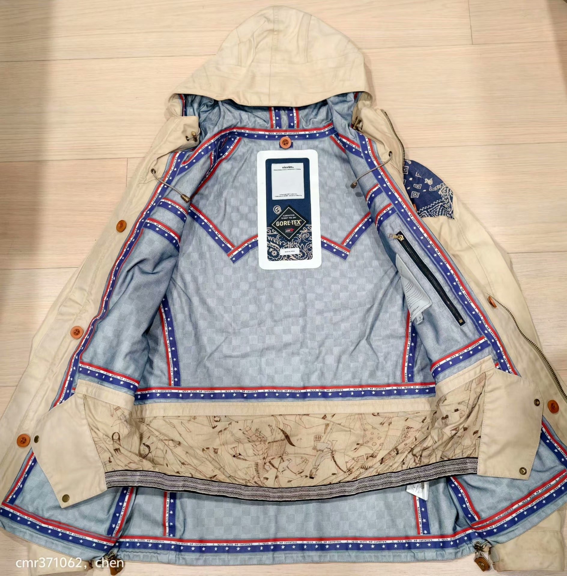 VISVIM 14 ICT OGLALA PARKA 3L GORE-TEX — back