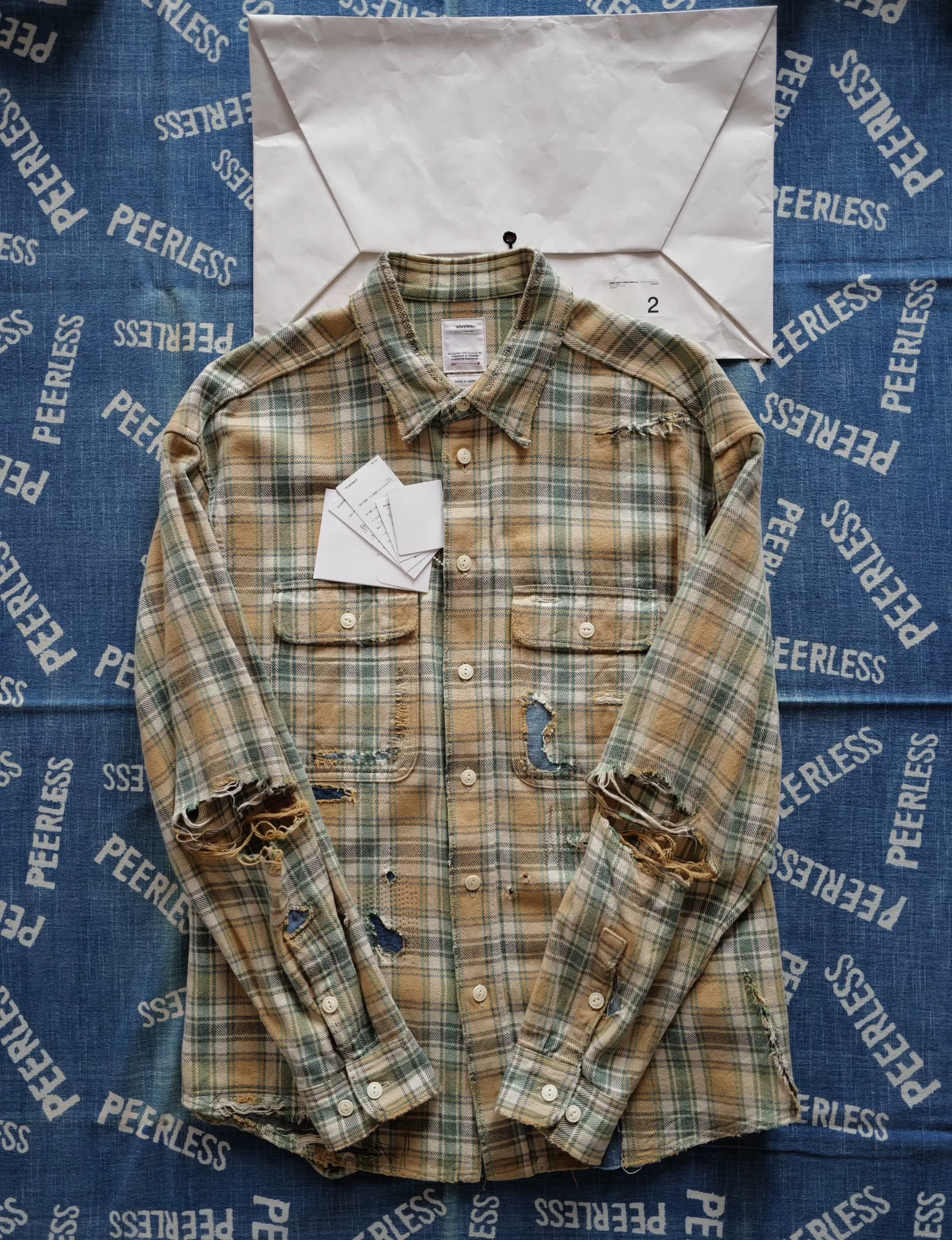 visvim 20ss Lumber Shirt LS Crash — detail