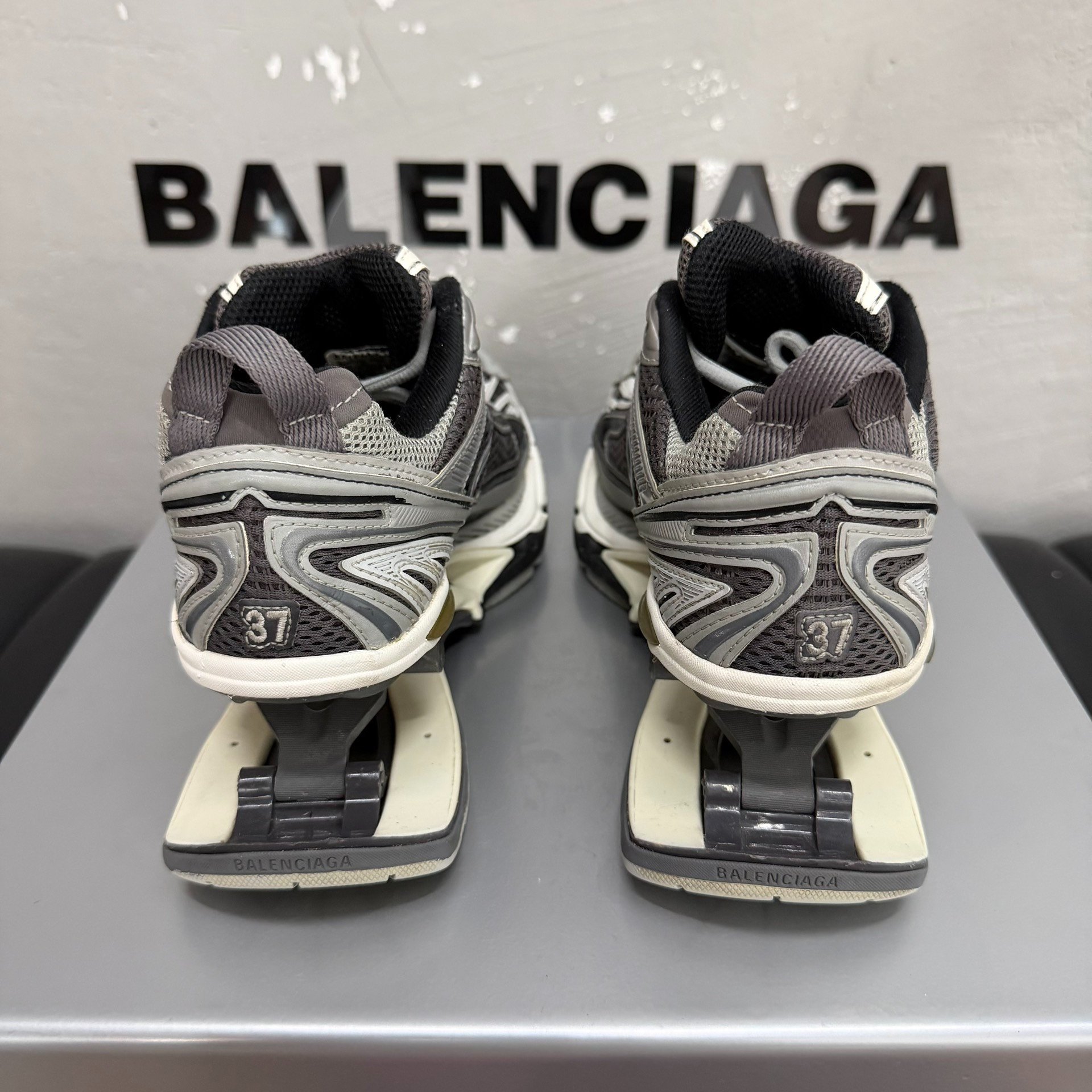 Balenciaga X-Pander Gray Shoes — label
