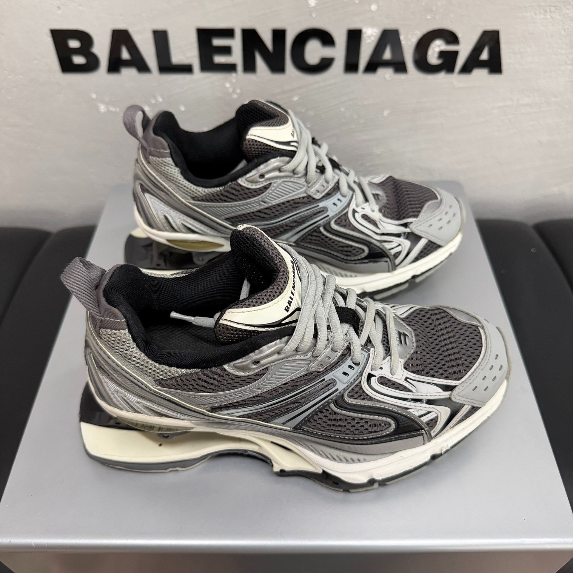 Balenciaga X-Pander Gray Shoes — back