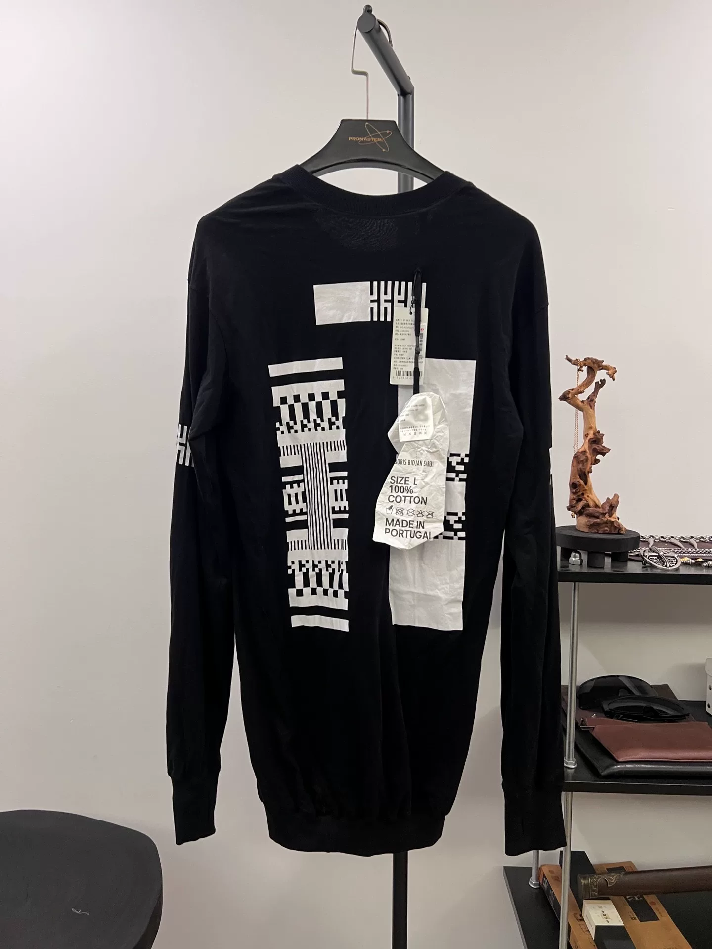 Boris Bidjan Saberi Long-Sleeve Print T-Shirt — front