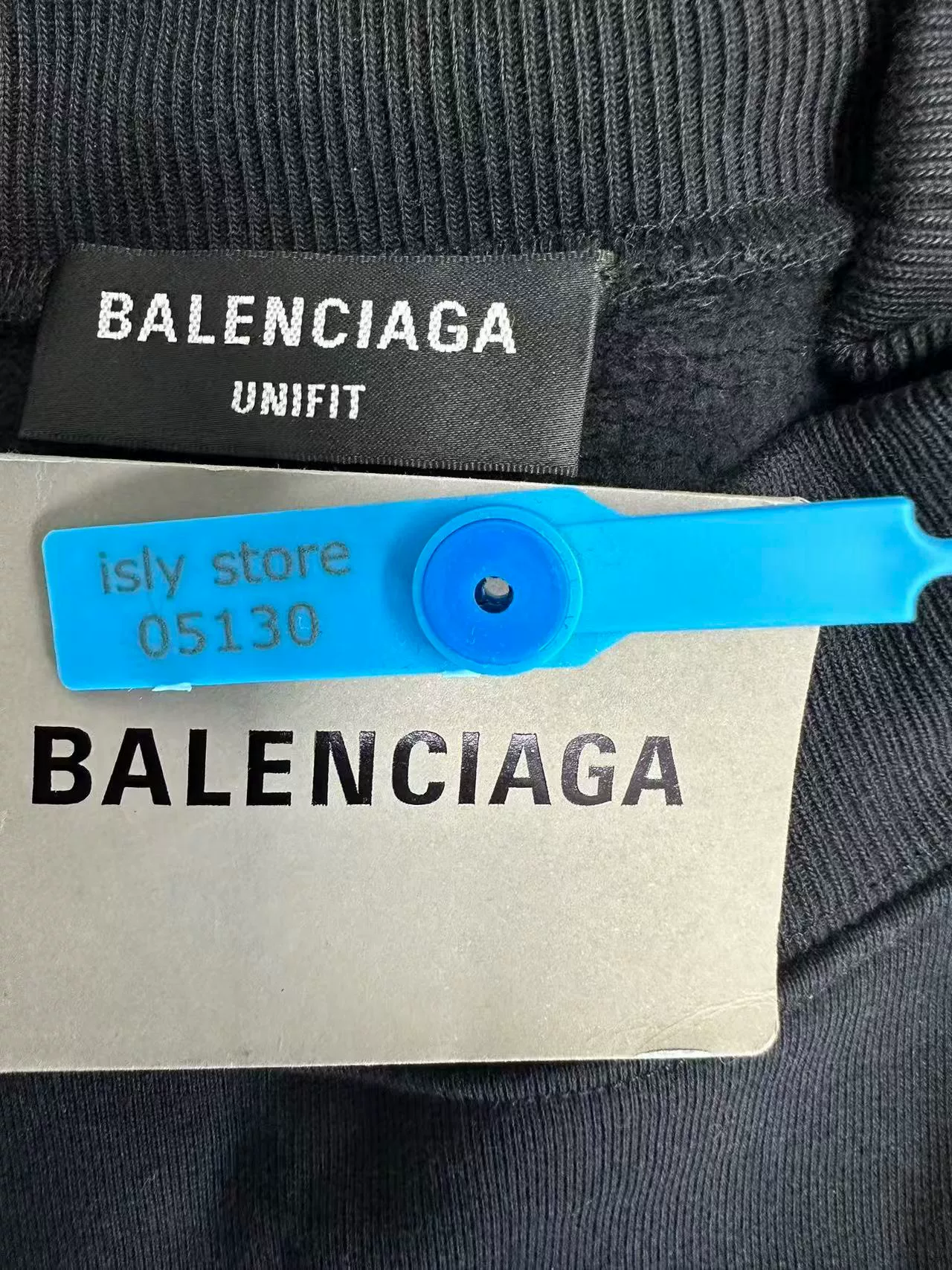 Balenciaga Oversized Embroidered Logo Crewneck Sweatshirt — back