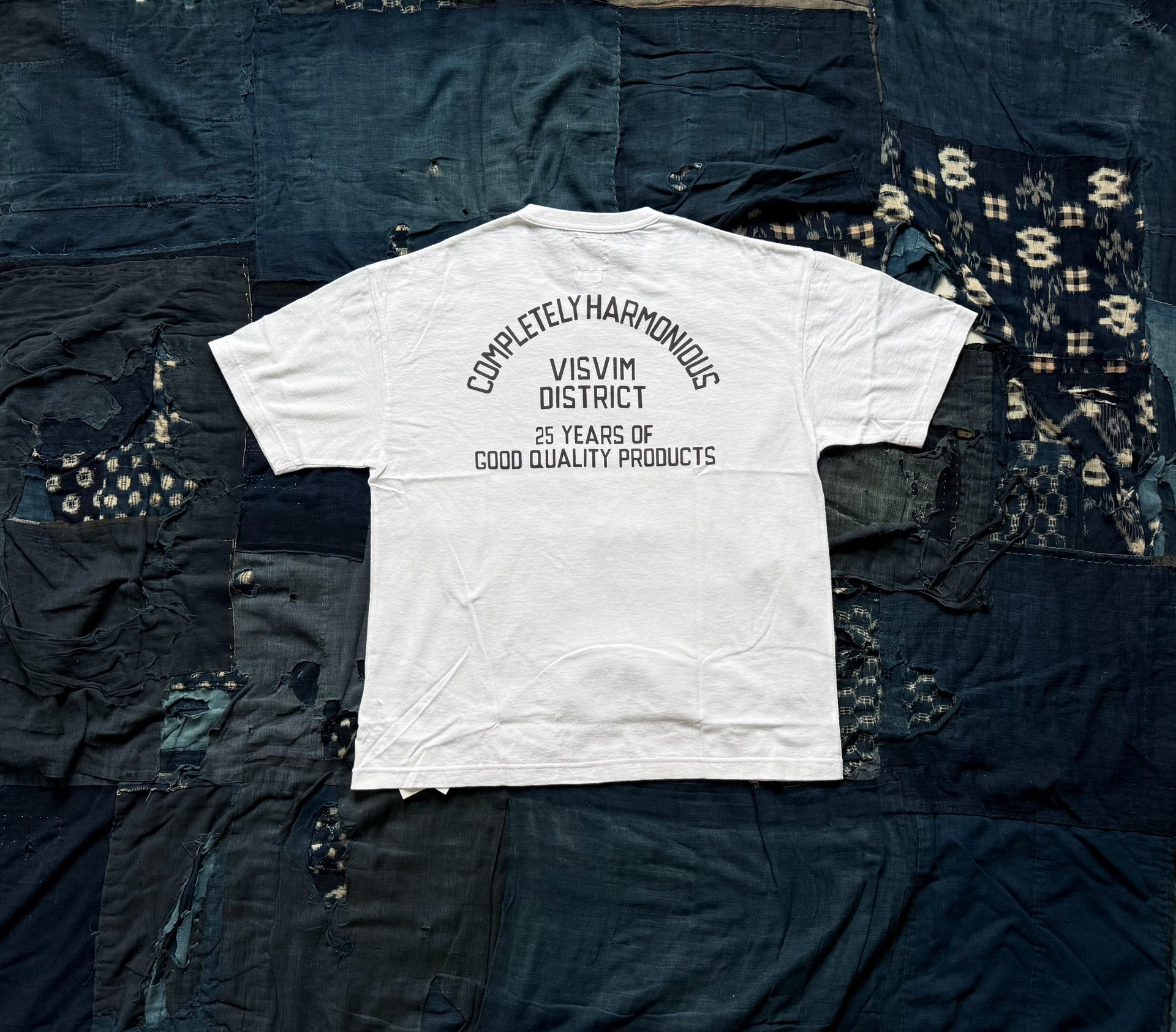 VISVIM 26SS JUMBO TEE DISTRICT Distressed Printed
