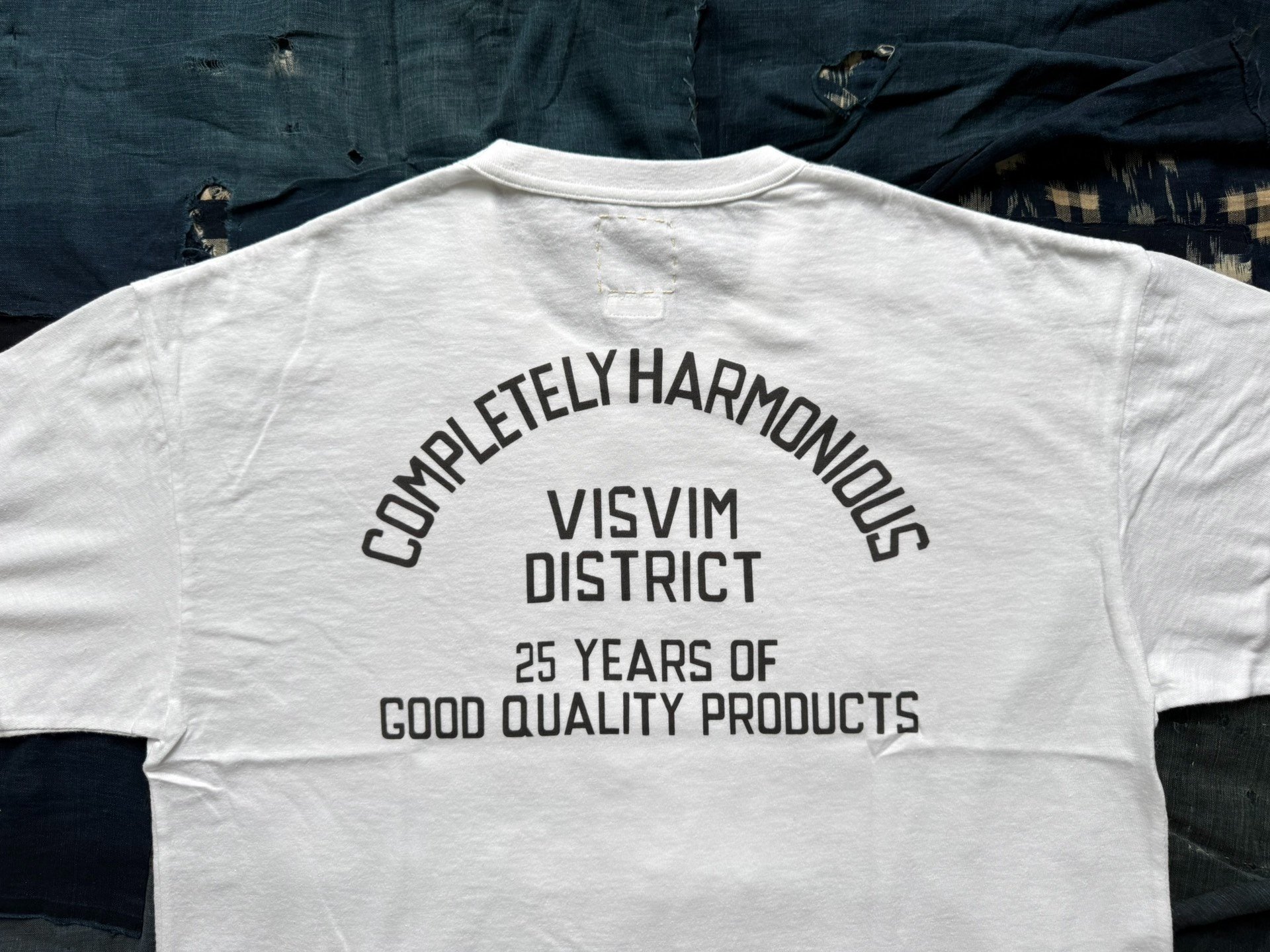 VISVIM 26SS JUMBO TEE DISTRICT Distressed Printed — detail