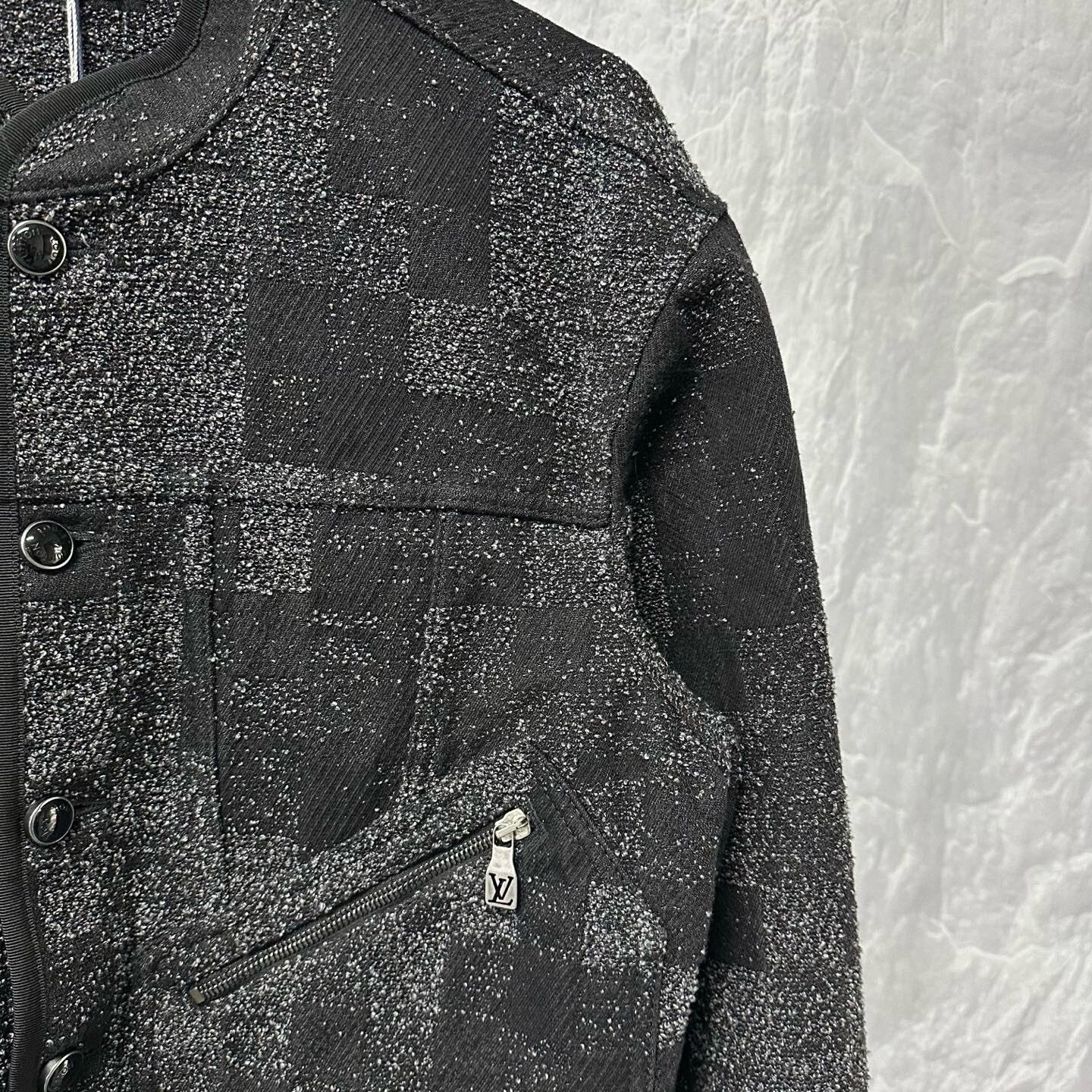Louis Vuitton Damier Denim Zip Jacket — detail