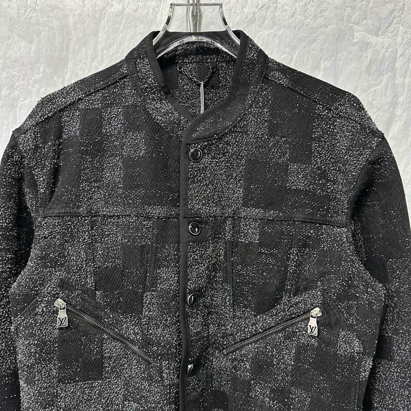 Louis Vuitton Damier Denim Zip Jacket — front