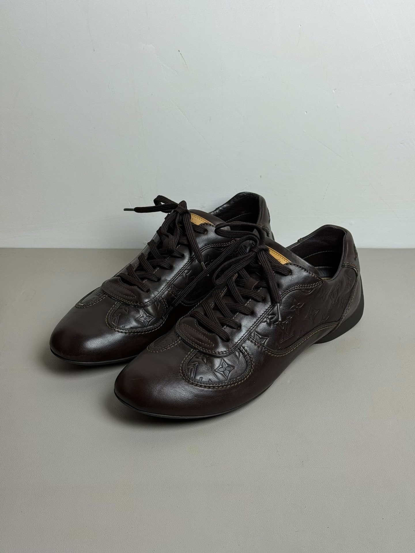 Louis Vuitton LV Monogram Brown Flat Shoes