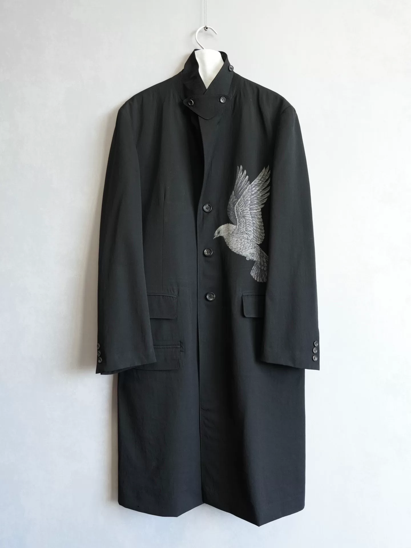 Yohji Yamamoto 08SS Pigeon Coat Reproduction — front