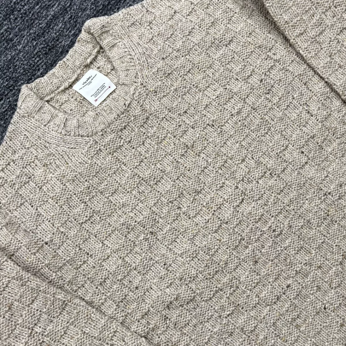 visvim 22AW AMPLUS CREW KNIT — front