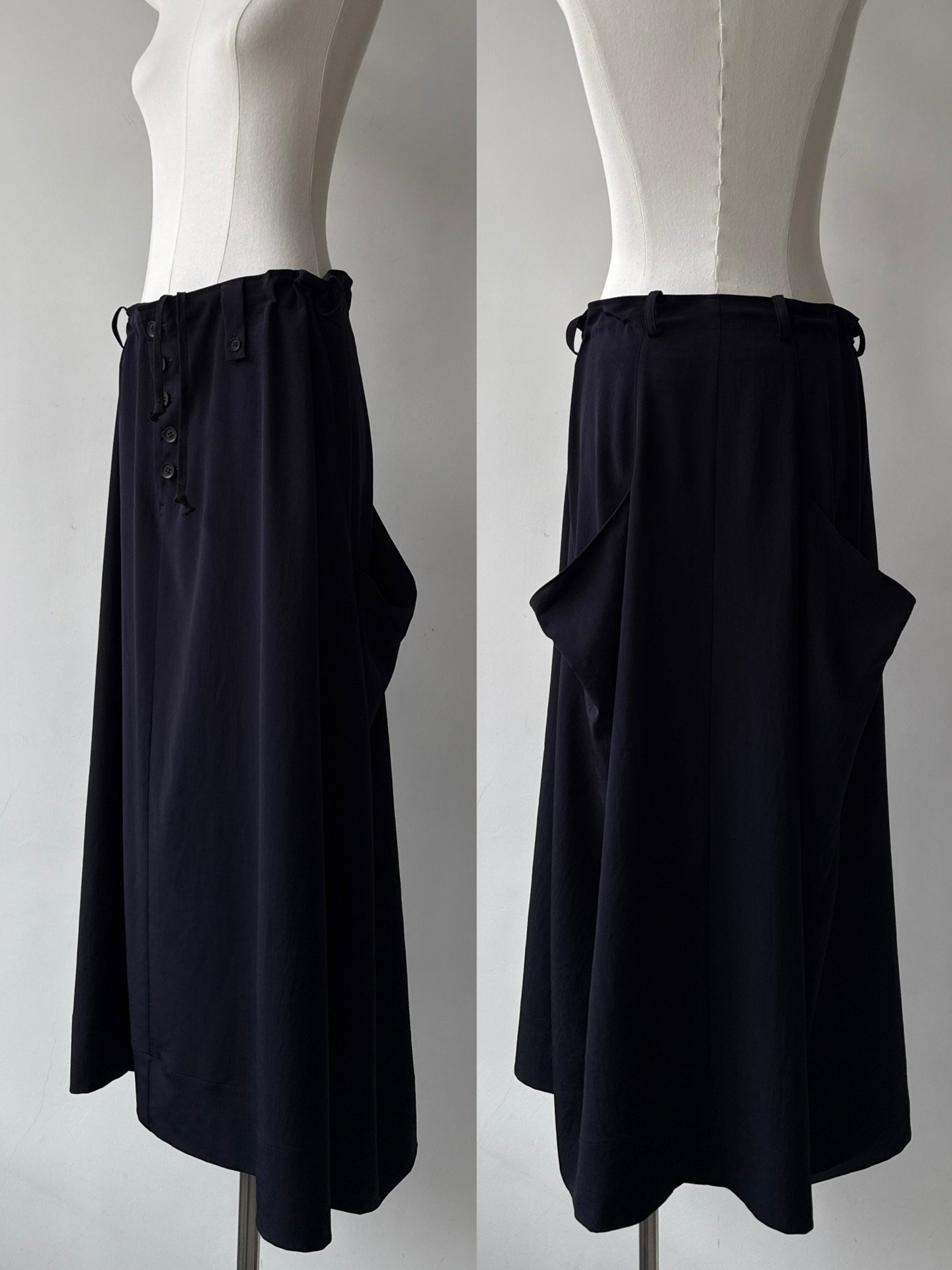 Yohji Yamamoto 26SS Asymmetric Skirt
