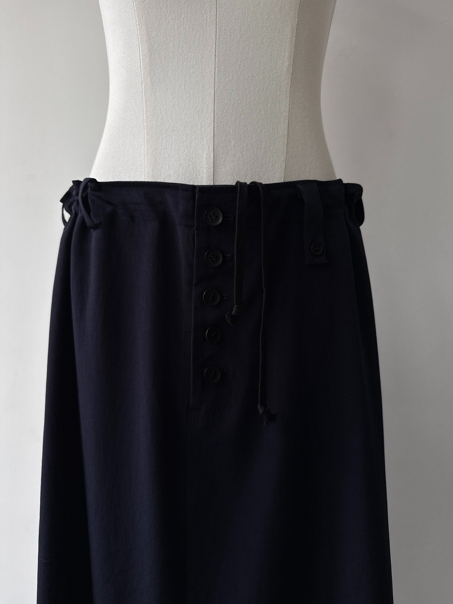 Yohji Yamamoto 26SS Asymmetric Skirt — back